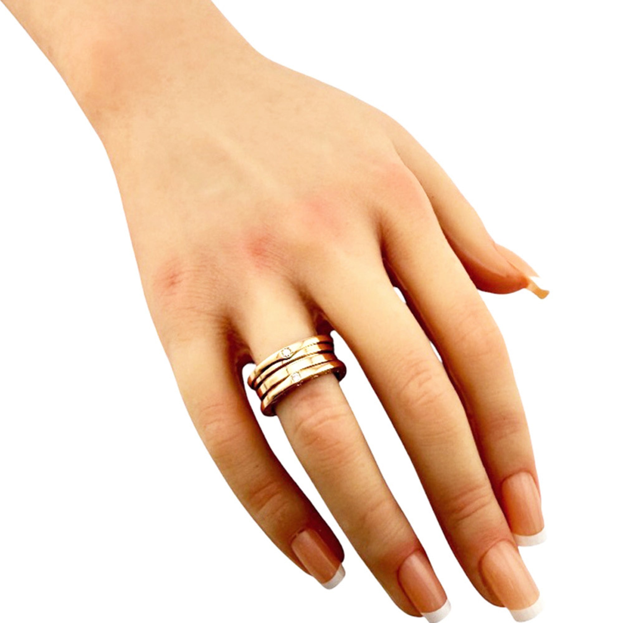 Bvlgari B.Zero1 Pink Gold (18K) Band Ring (Pre-Owned)
