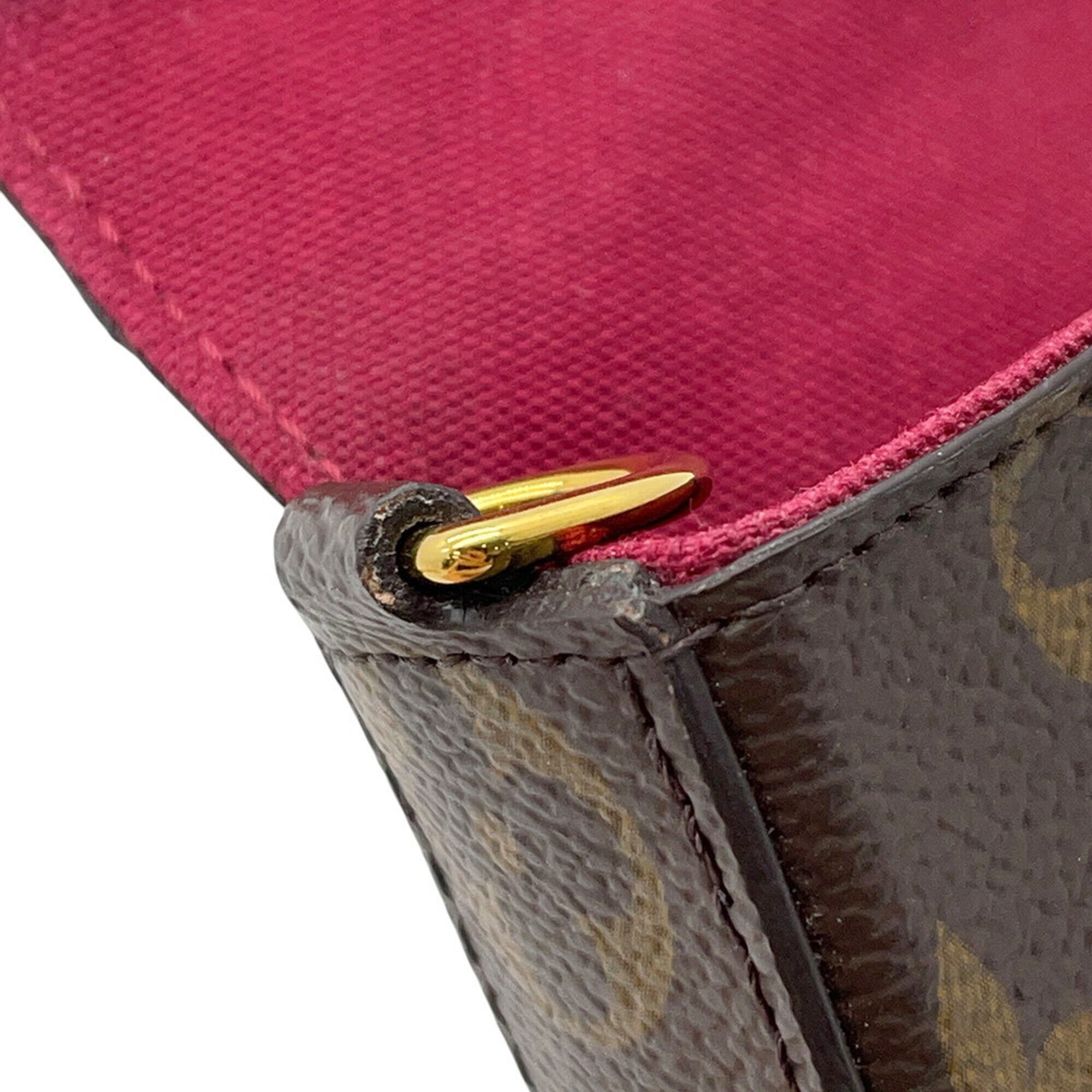 Louis Vuitton Monogram Fuchsia Monogram Pochette Shoulder Bag (Pre-Owned)