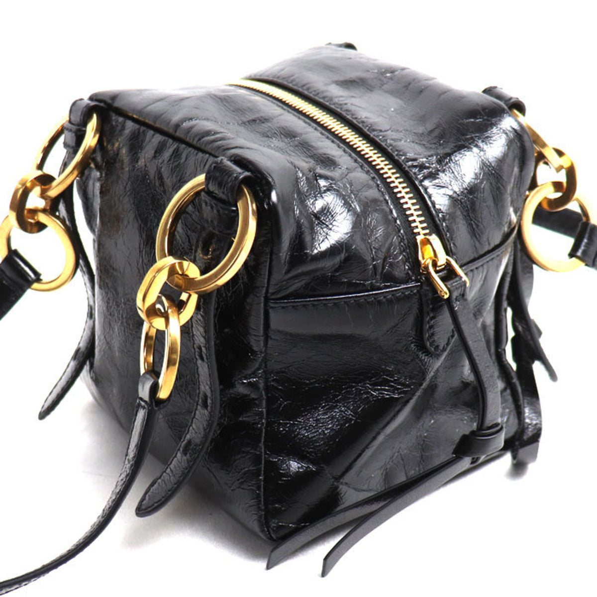Prada Black Leather Handbag (Pre-Owned)