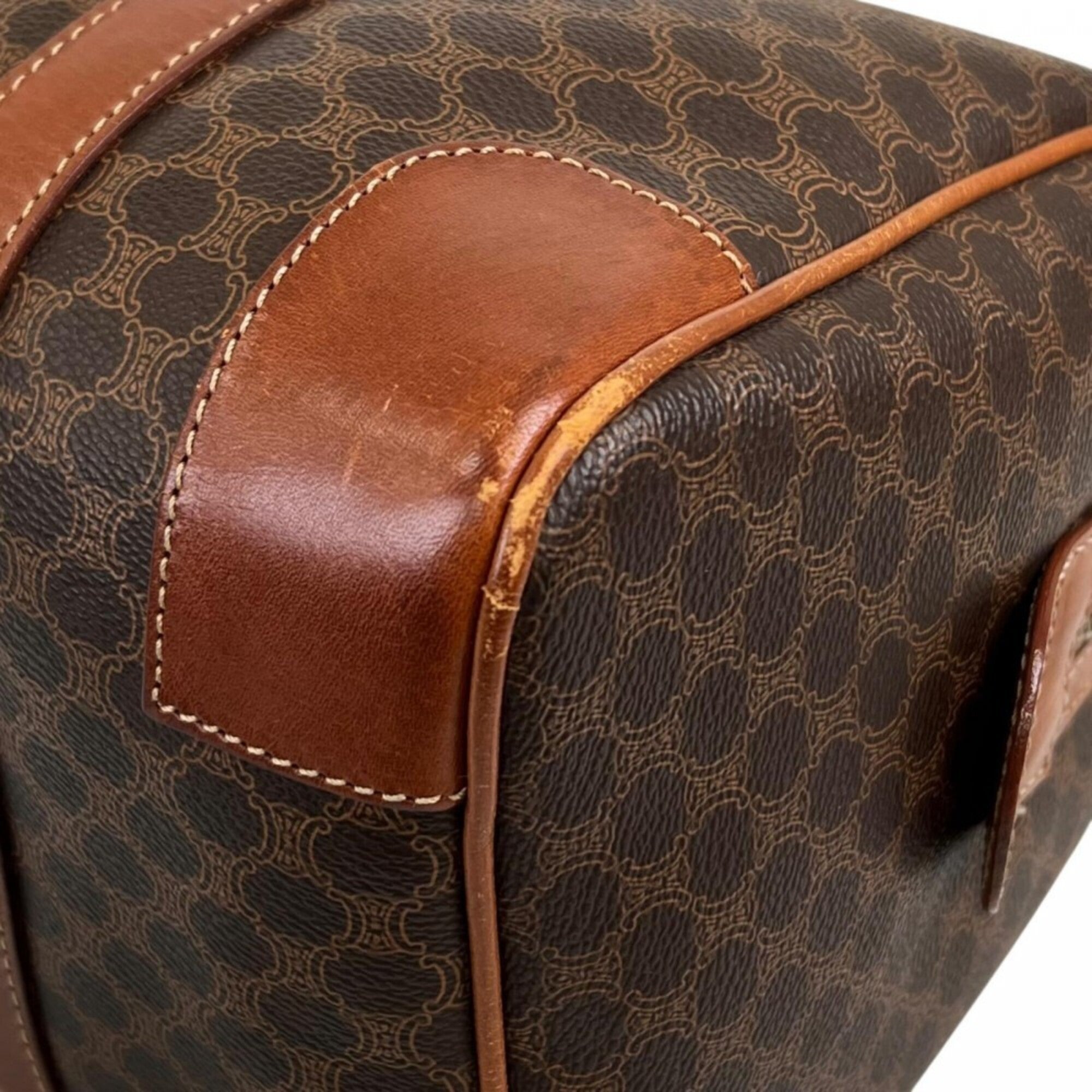 Celine Brown Leather Boston Bag (Pre-Owned)
