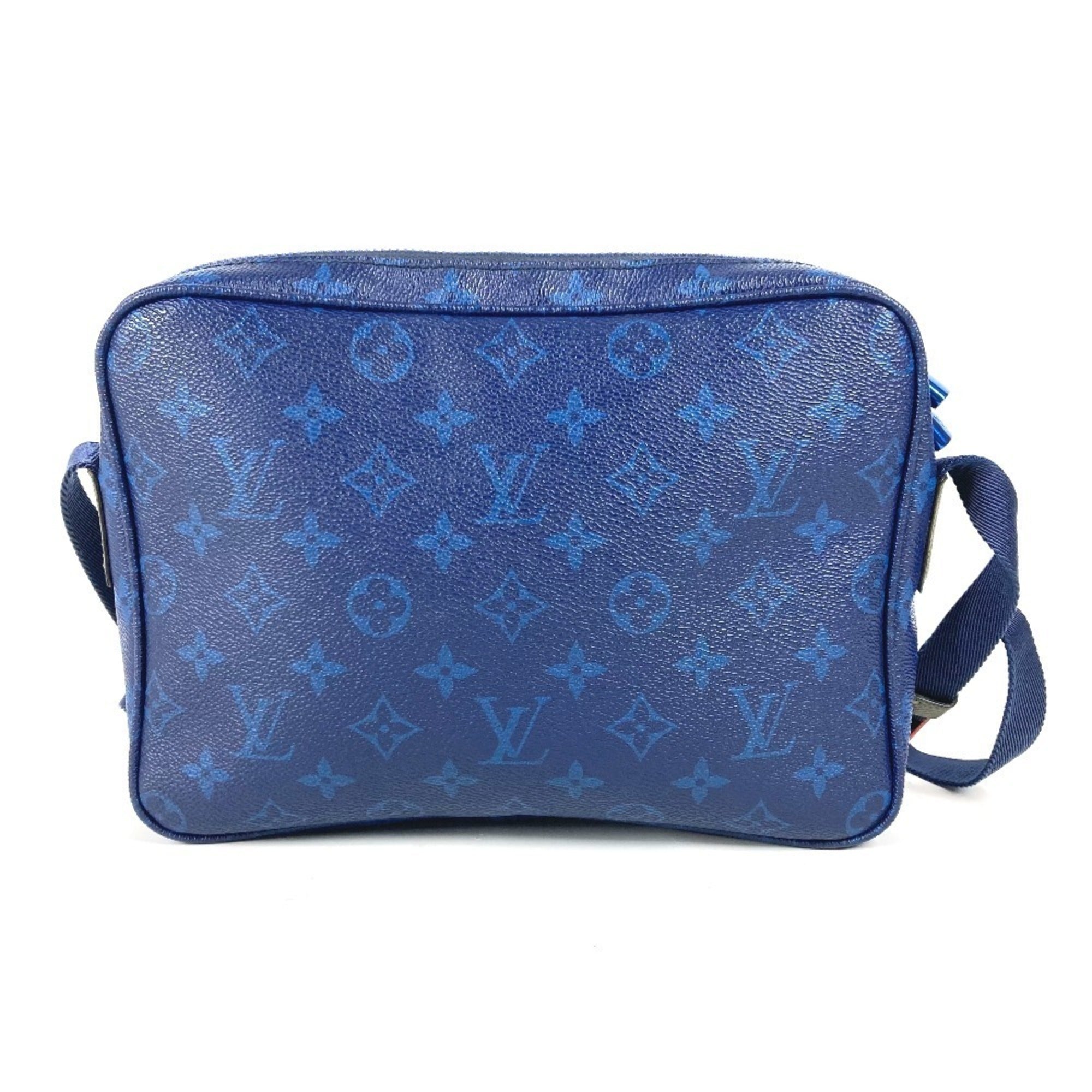 Louis Vuitton Blue Green Red Color Monogram Canvas Shoulder Bag (Pre-Owned)