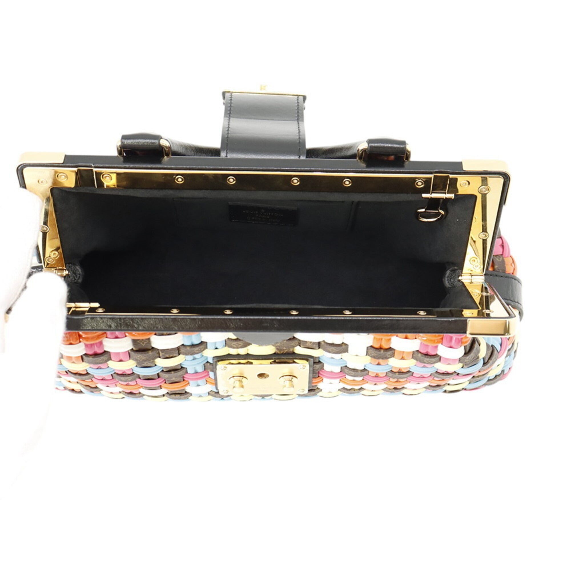 Louis Vuitton Monogram Multi-Color Noir Monogram Leather Handbag (Pre-Owned)