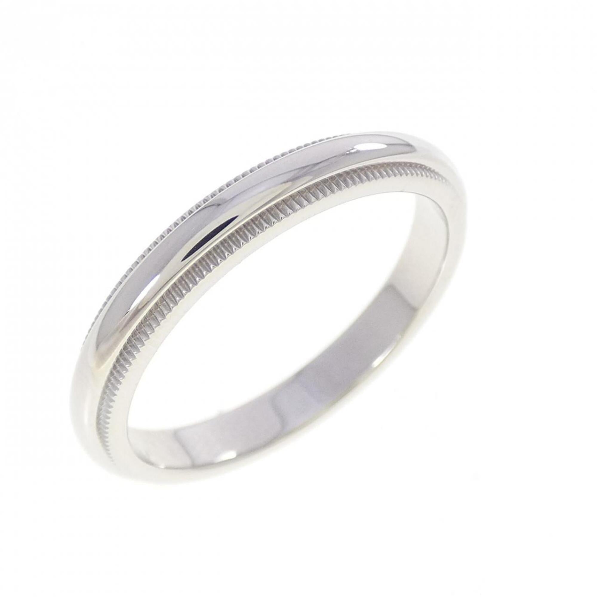 Tiffany Platinum Platinum 950 Band Ring (Pre-Owned)