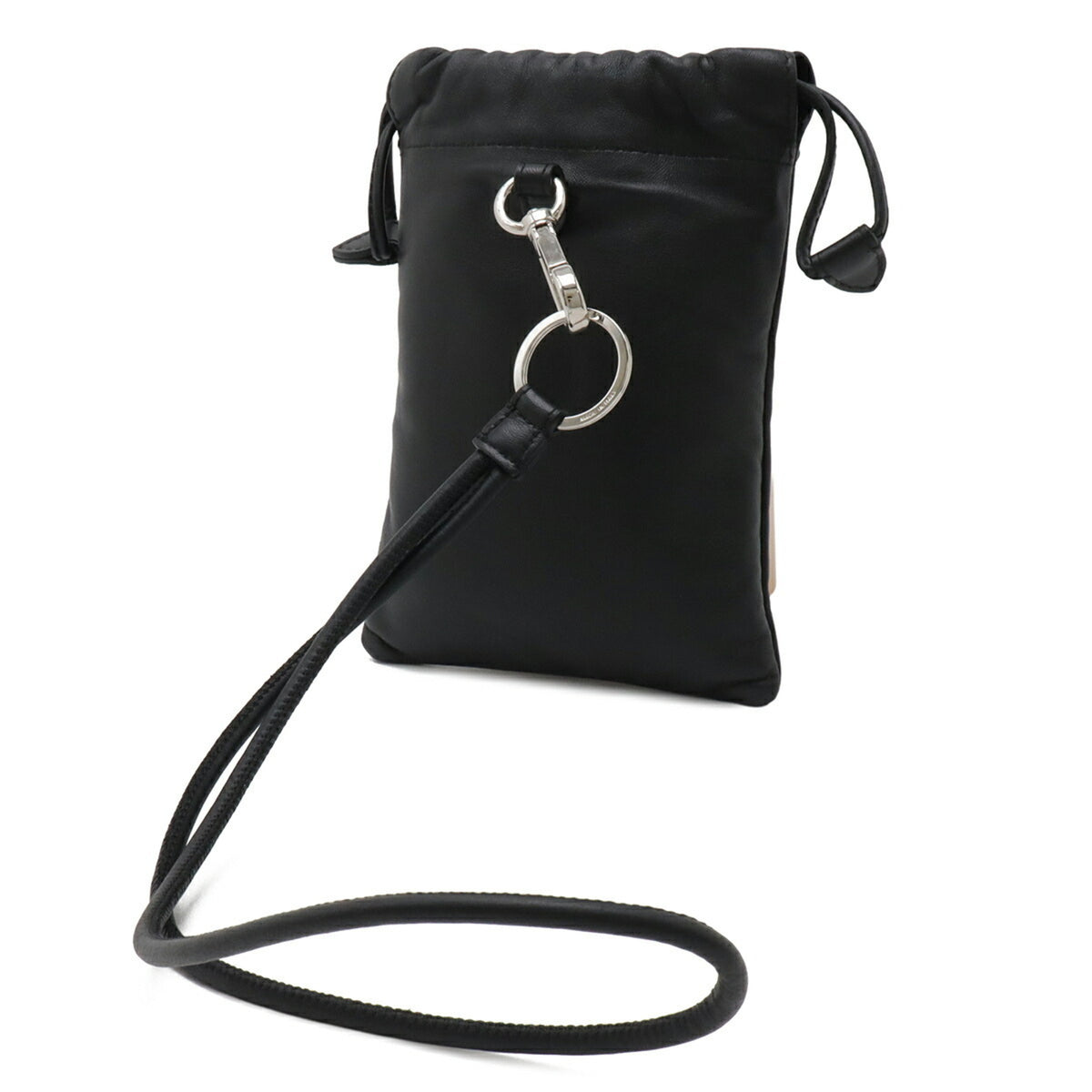 Fendi Black Yellow Leather Pouch (Pre-Owned)