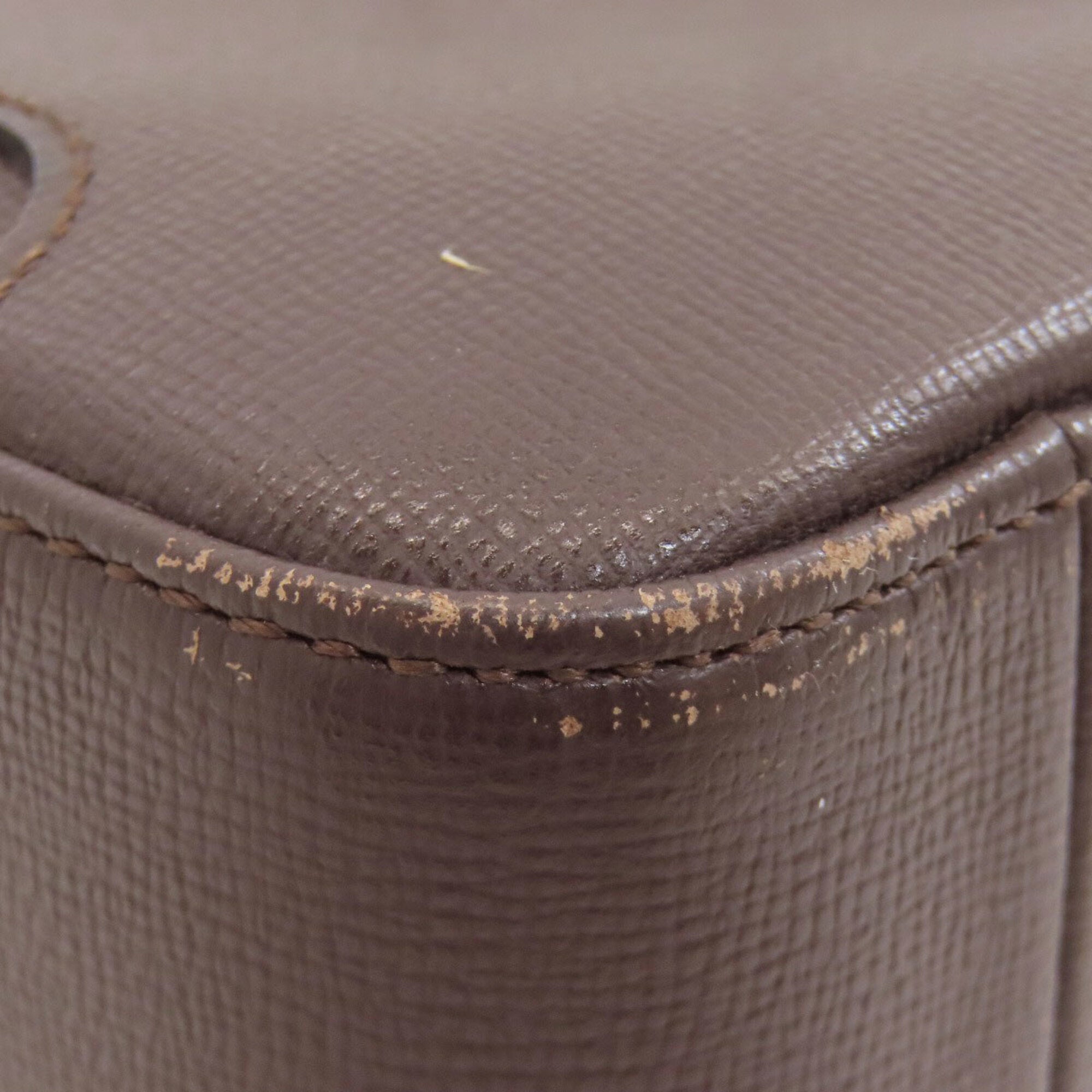 Longchamp Brown Leather Briefcase (Pre-Owned)