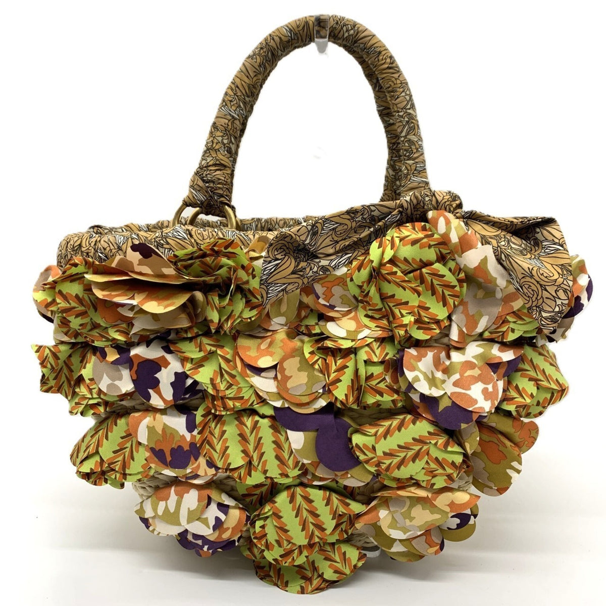 Prada Raffia Handbag (Pre-Owned)