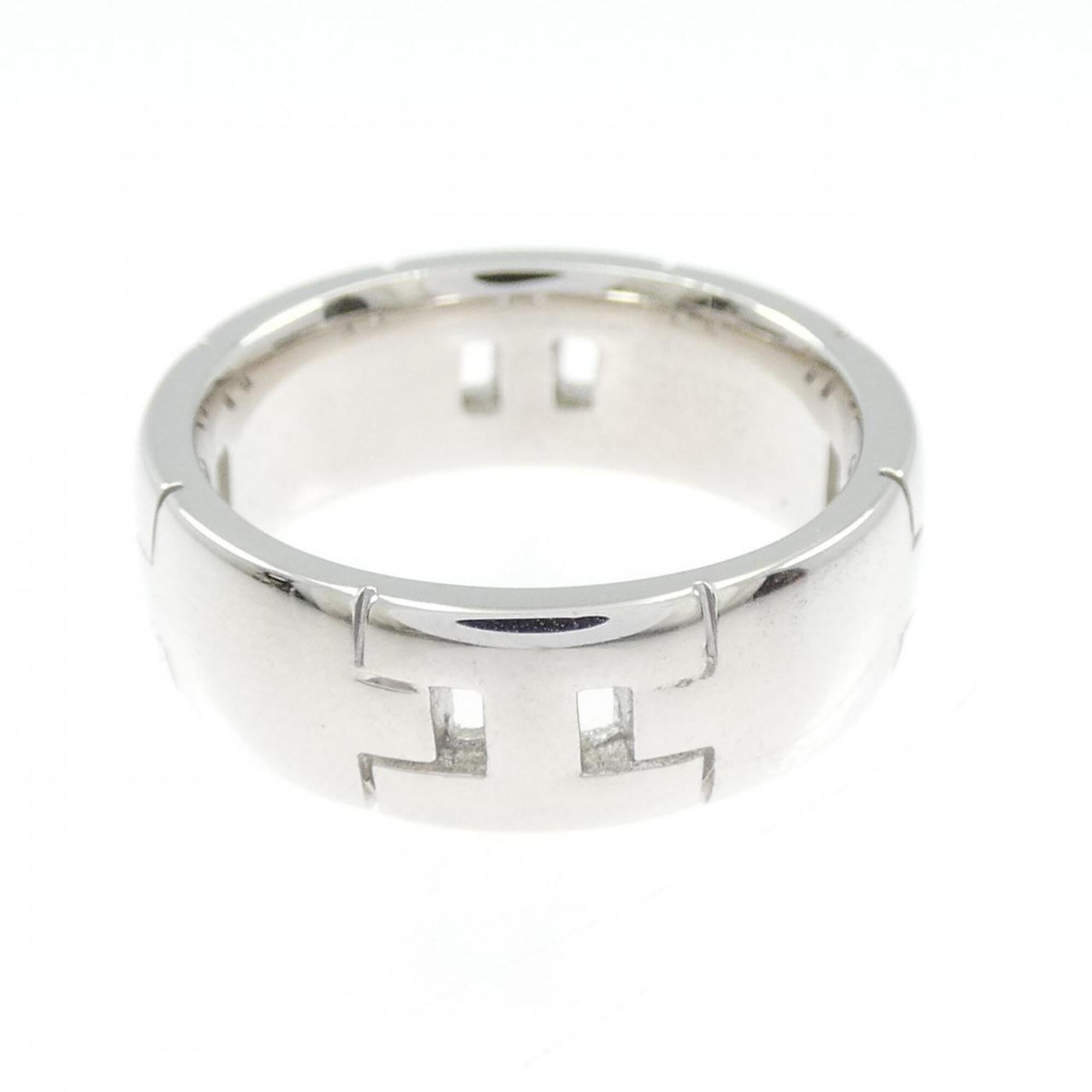 Hermes White Gold (18K) Band Ring (Pre-Owned)