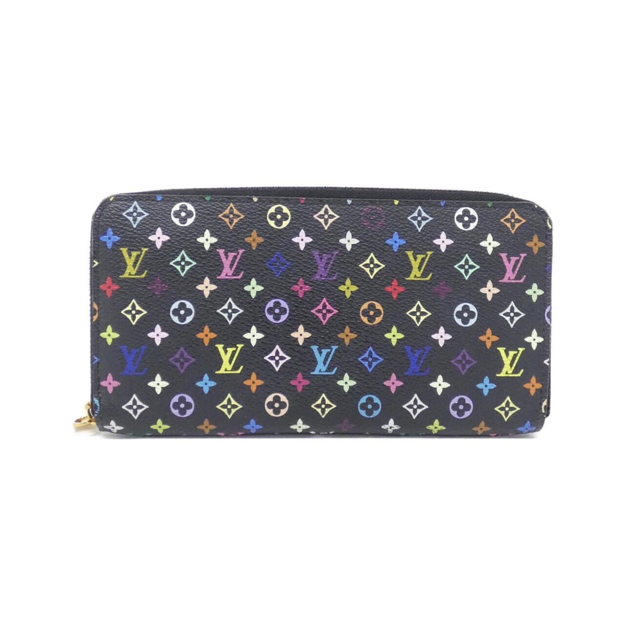 Louis Vuitton Black Grenade Multi-Color Coated Canvas Long Wallet (Bi-Fold) (Pre-Owned)