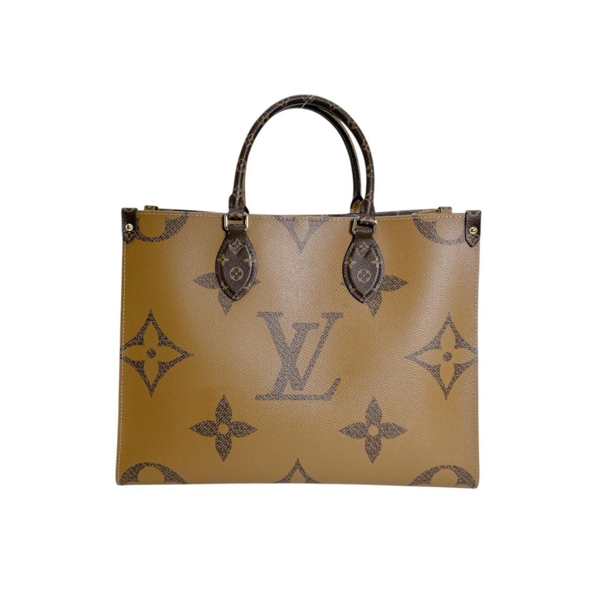 Louis Vuitton Brown Monogram Canvas Handbag Tote Bag (Pre-Owned)