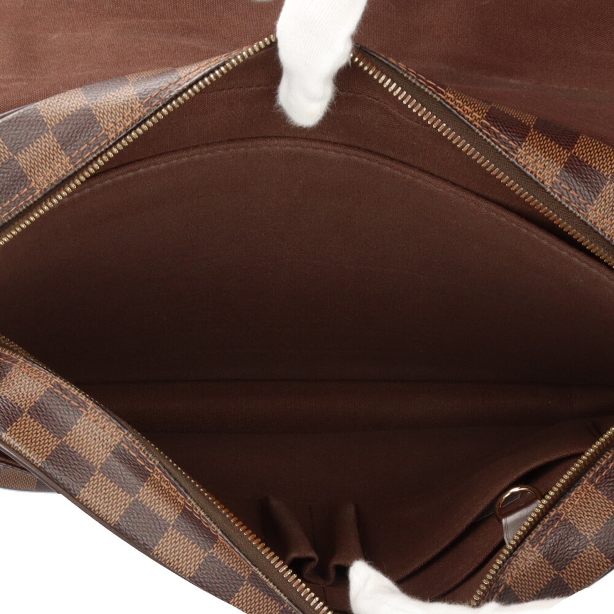 Louis Vuitton Damier Brown Damier Canvas Handbag Shoulder Bag (Pre-Owned)