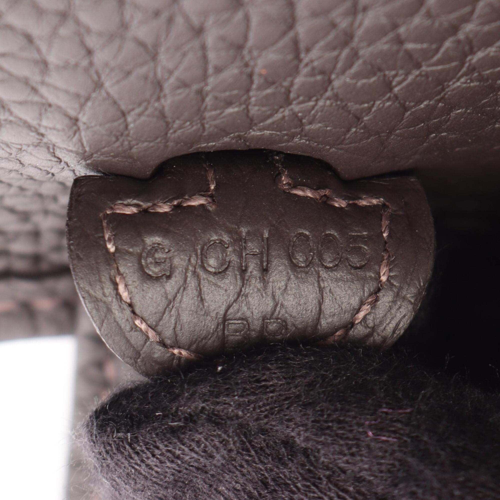 Hermes Brown Taurillon Clemence Leather Handbag Shoulder Bag (Pre-Owned)