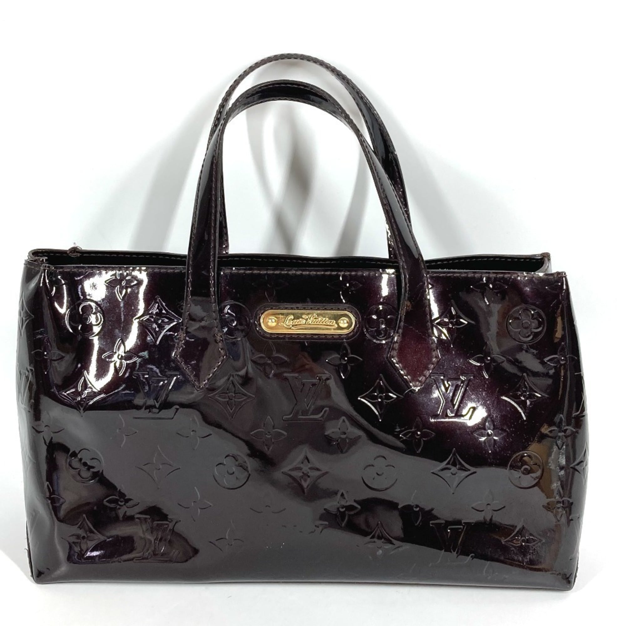 Louis Vuitton Amarante Purple Monogram Vernis Handbag Tote Bag (Pre-Owned)