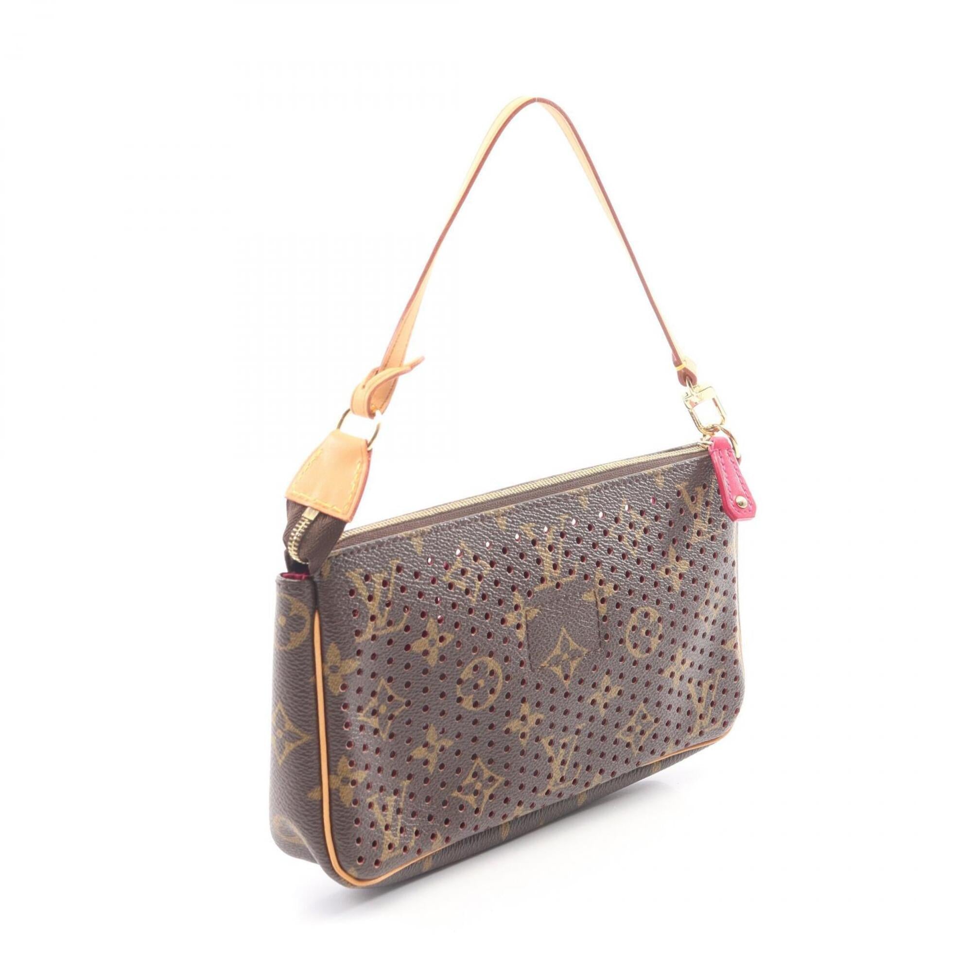 Louis Vuitton Brown Monogram Pink Coated Canvas Handbag (Pre-Owned)