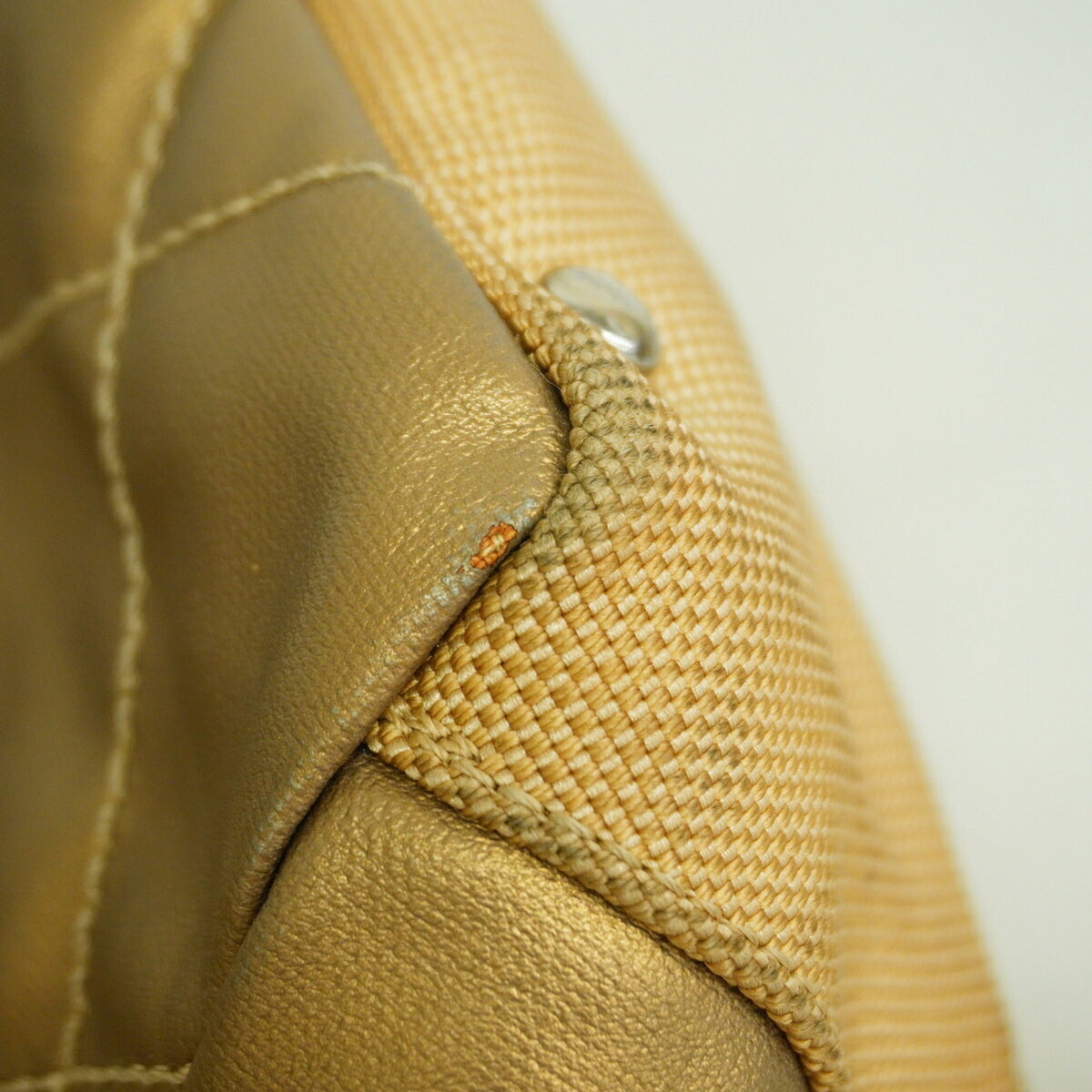 Chanel Beige Canvas Tote Bag (Pre-Owned)