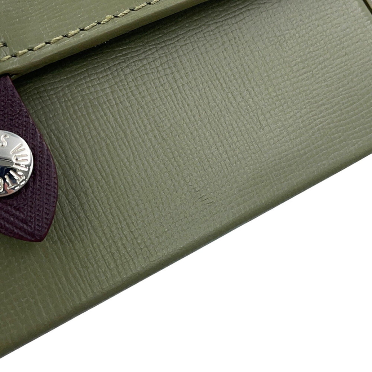 Louis Vuitton Green Khaki Leather Shoulder Bag (Pre-Owned)