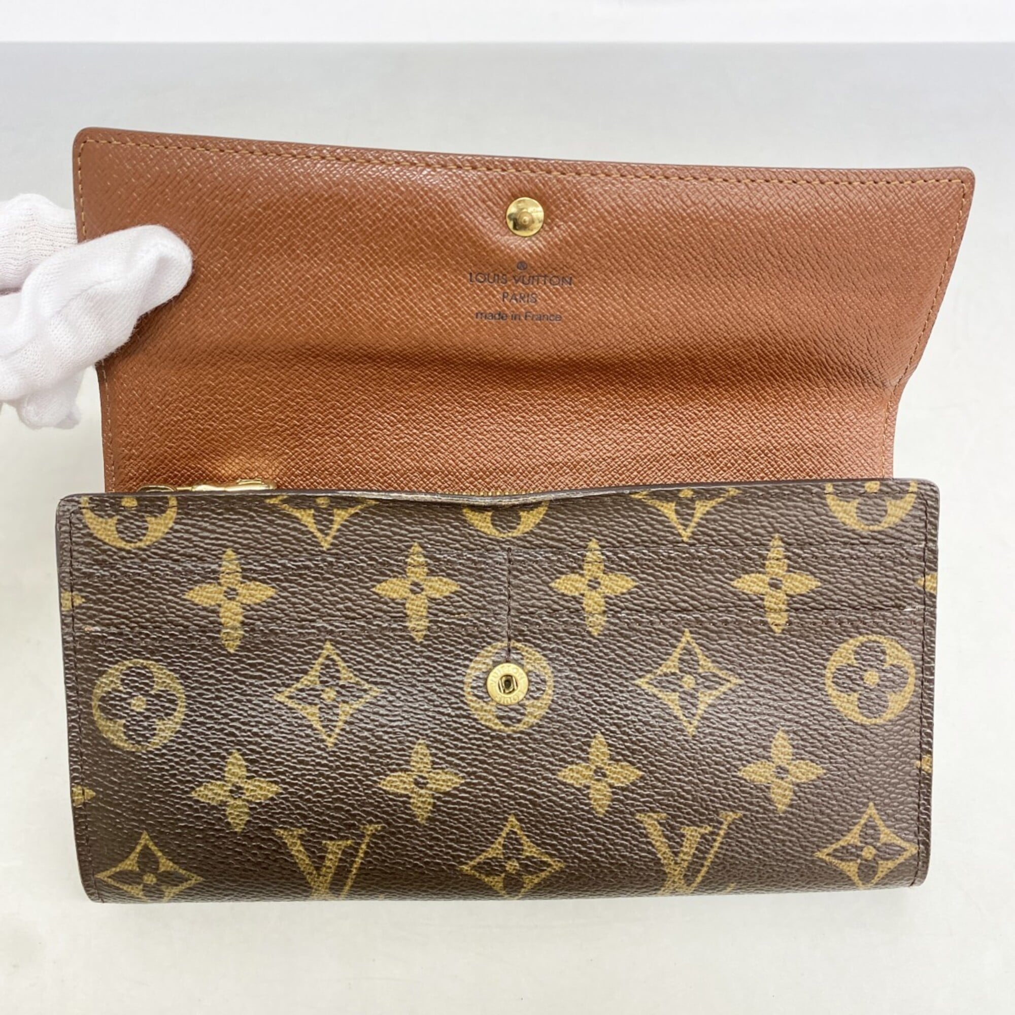 Louis Vuitton Brown Long Wallet (Bi-Fold) (Pre-Owned)
