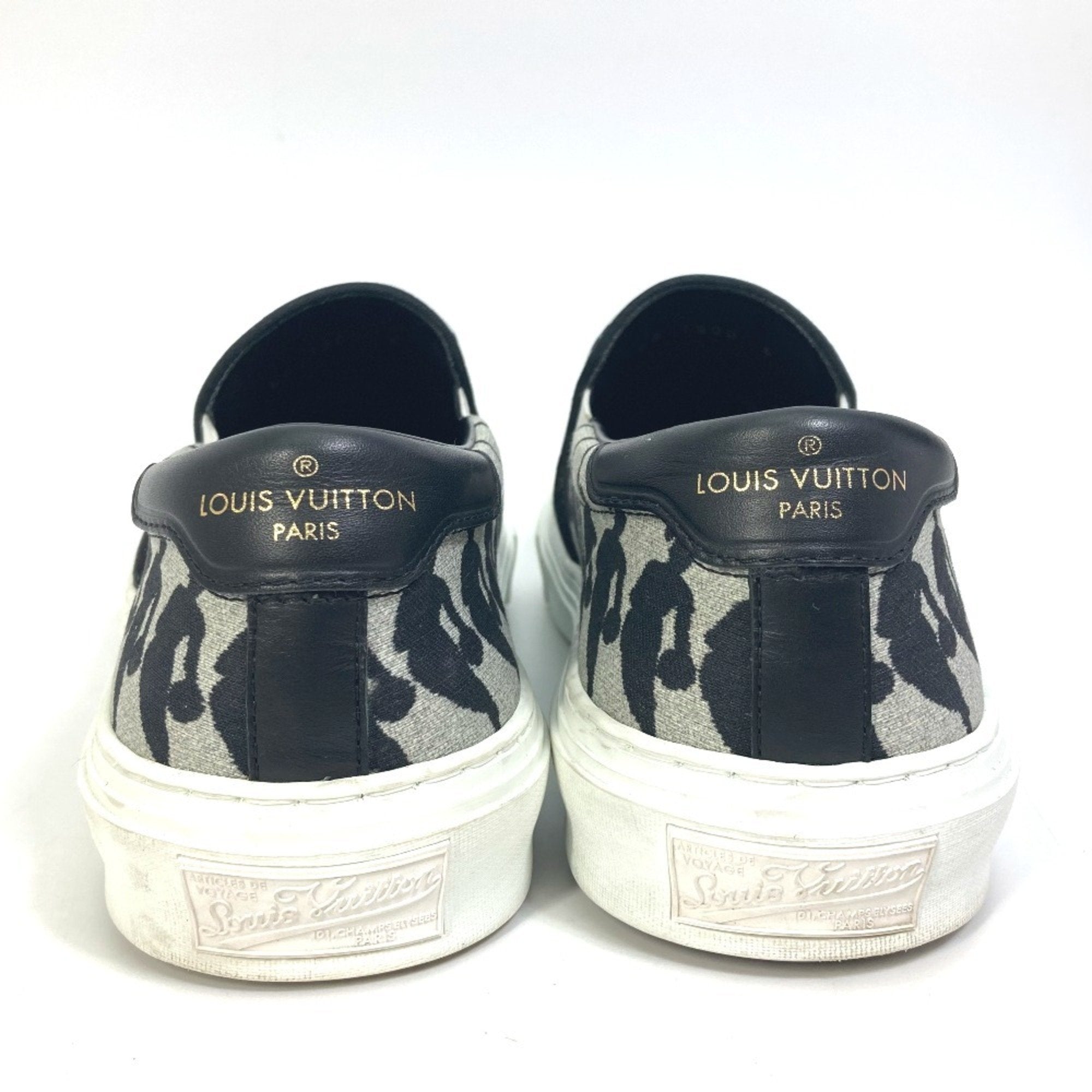 Louis Vuitton Black Gray Sneakers (Pre-Owned)