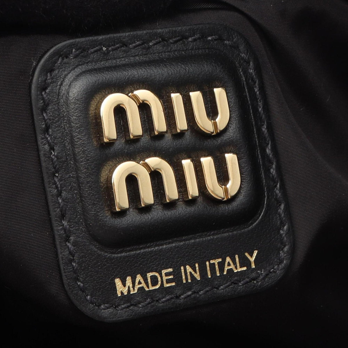 Miu Miu Black Leather Handbag Tote Bag (Pre-Owned)