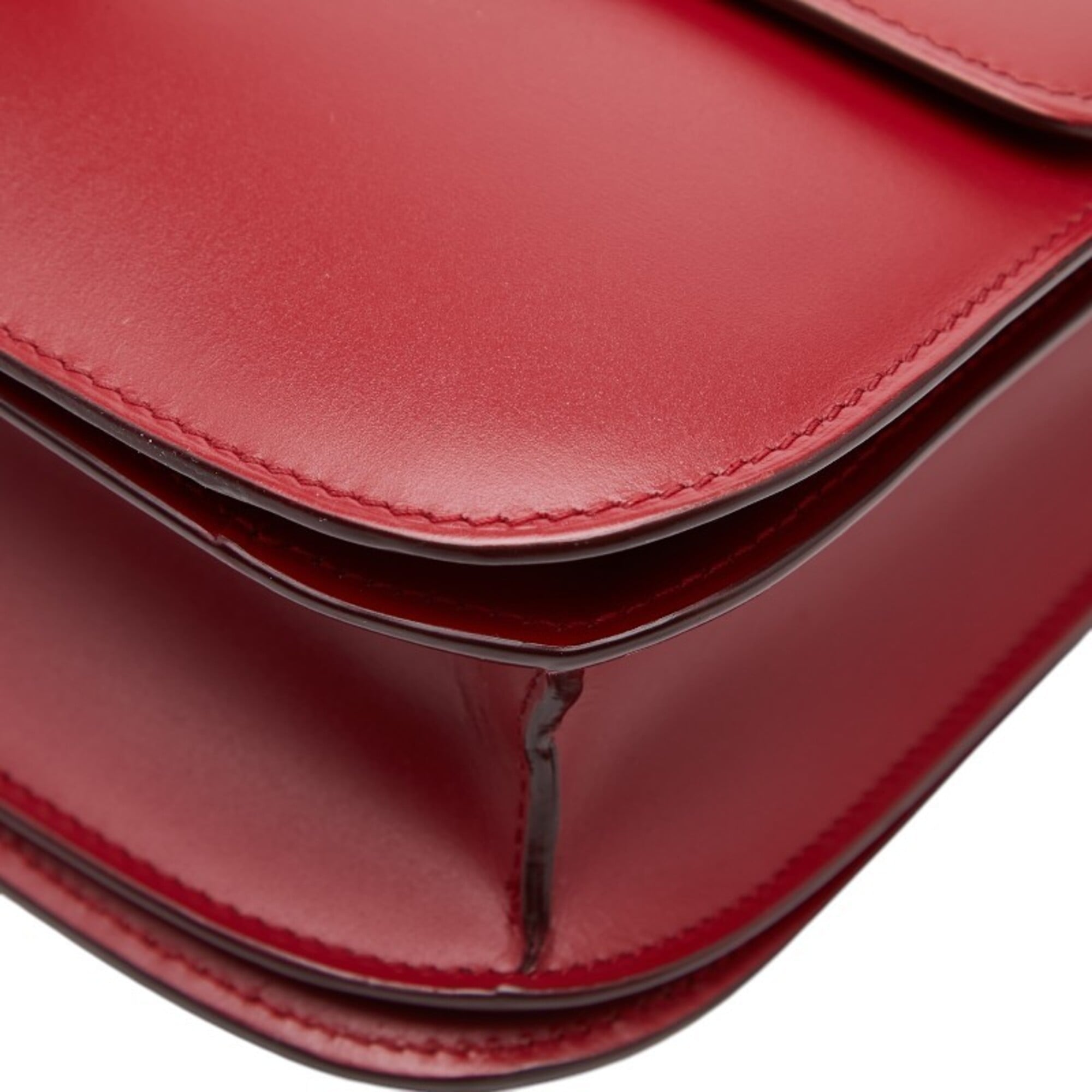 Celine Red Color Leather Handbag Shoulder Bag (Pre-Owned)