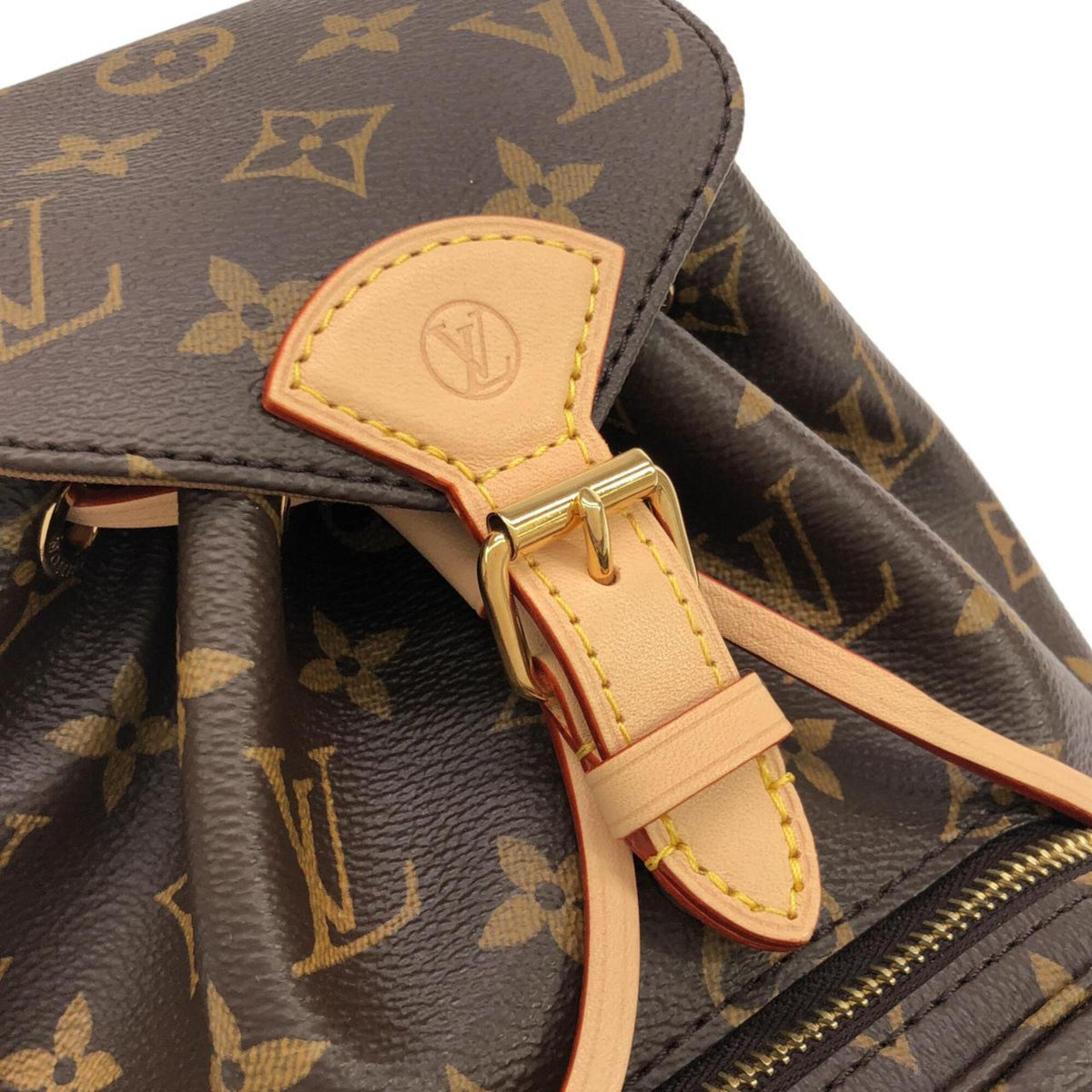 Louis Vuitton Marron Coated Canvas Backpack (Pre-Owned)