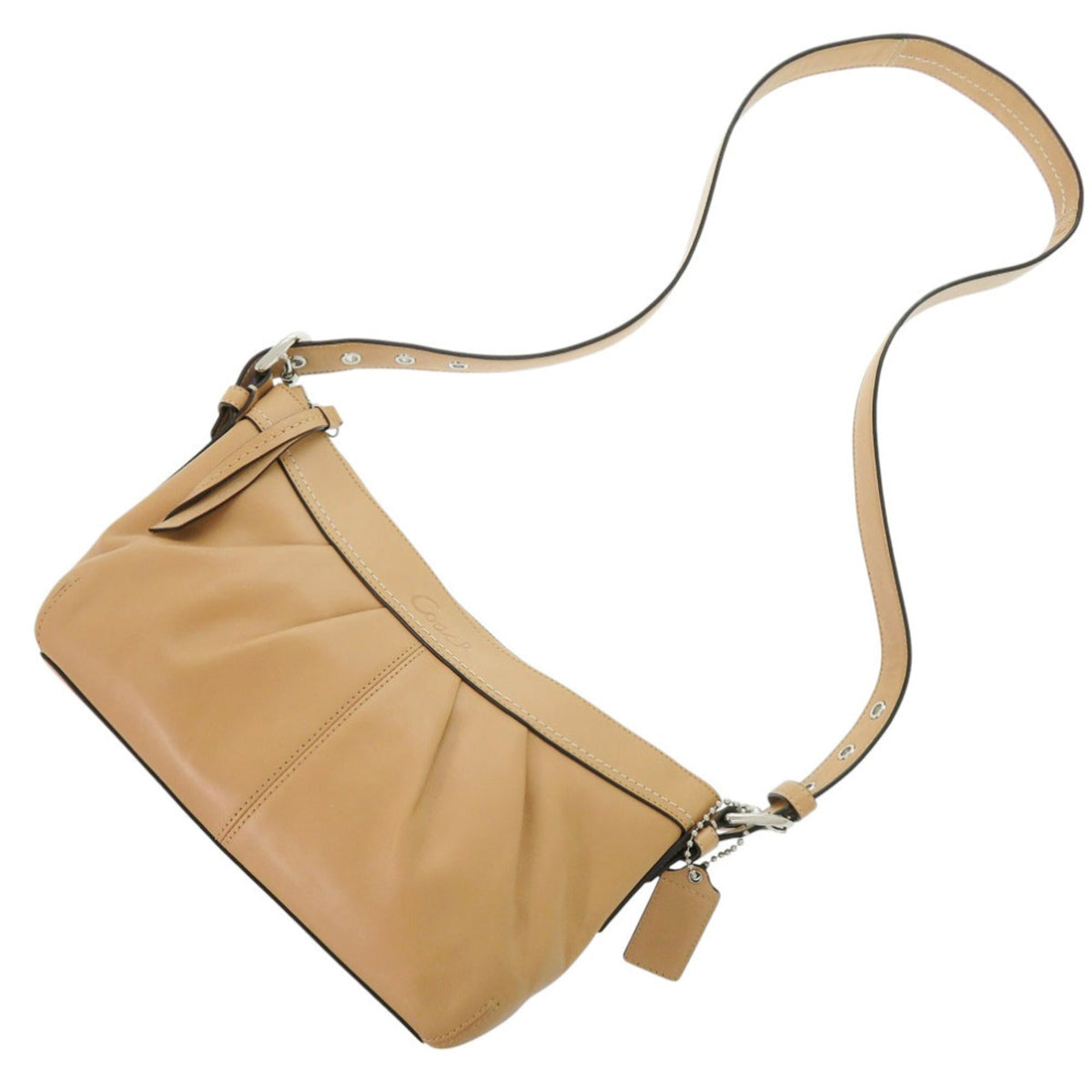 Coach Brown Leather Shoulder Bag (Pre-Owned)