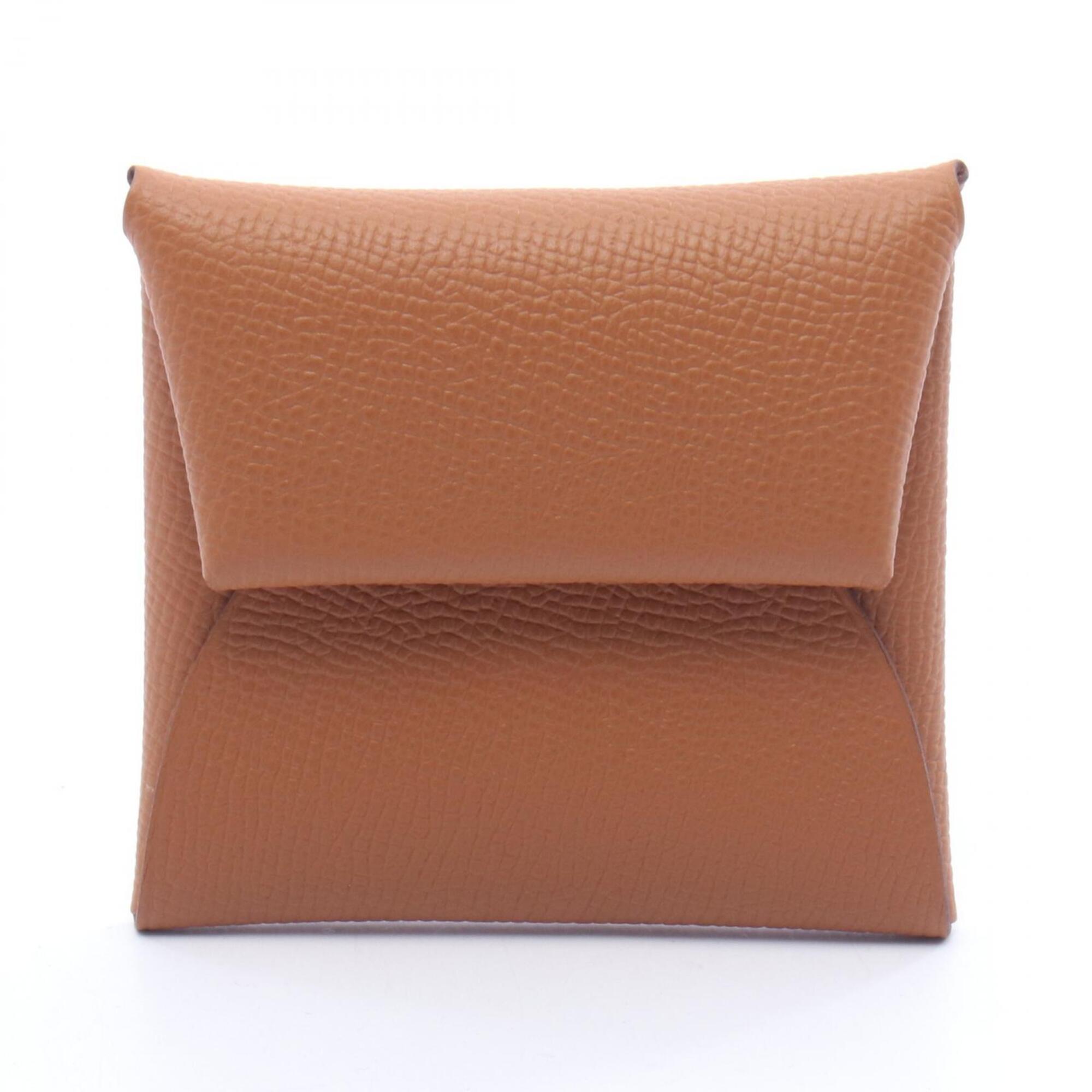 Hermes Brown Epsom Leather Coin Purse/Coin Case (Pre-Owned)