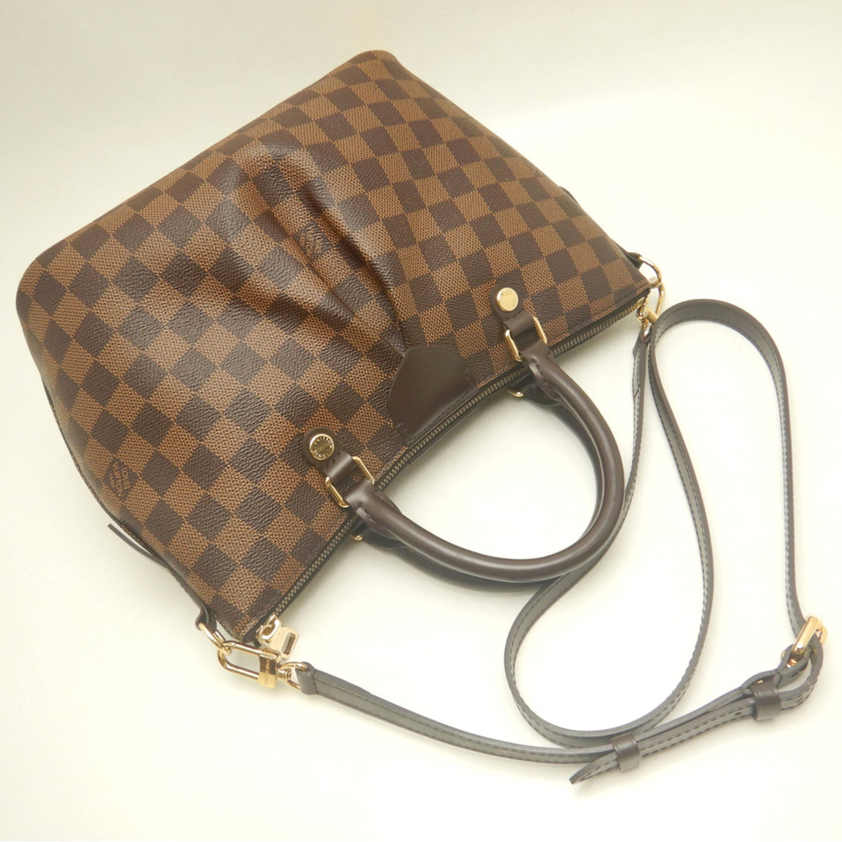 Louis Vuitton Ebene Damier Canvas Handbag (Pre-Owned)