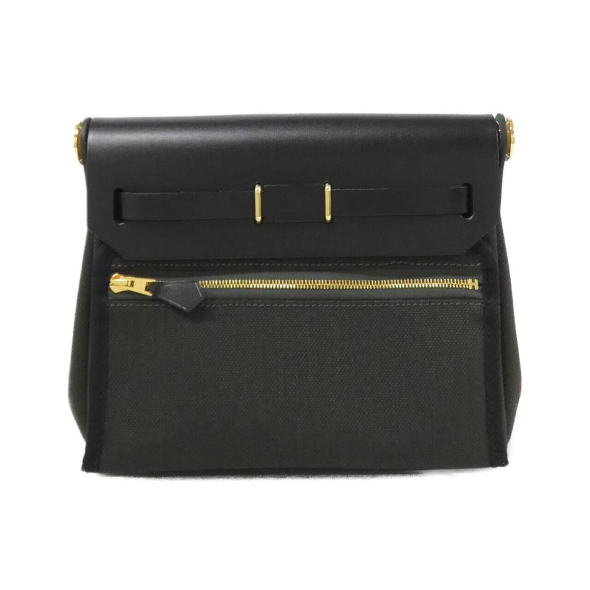 Hermes Black Vache Leather Leather Shoulder Bag (Pre-Owned)