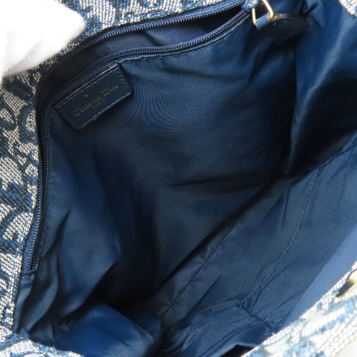 Christian Dior Navy Canvas Handbag (Pre-Owned)