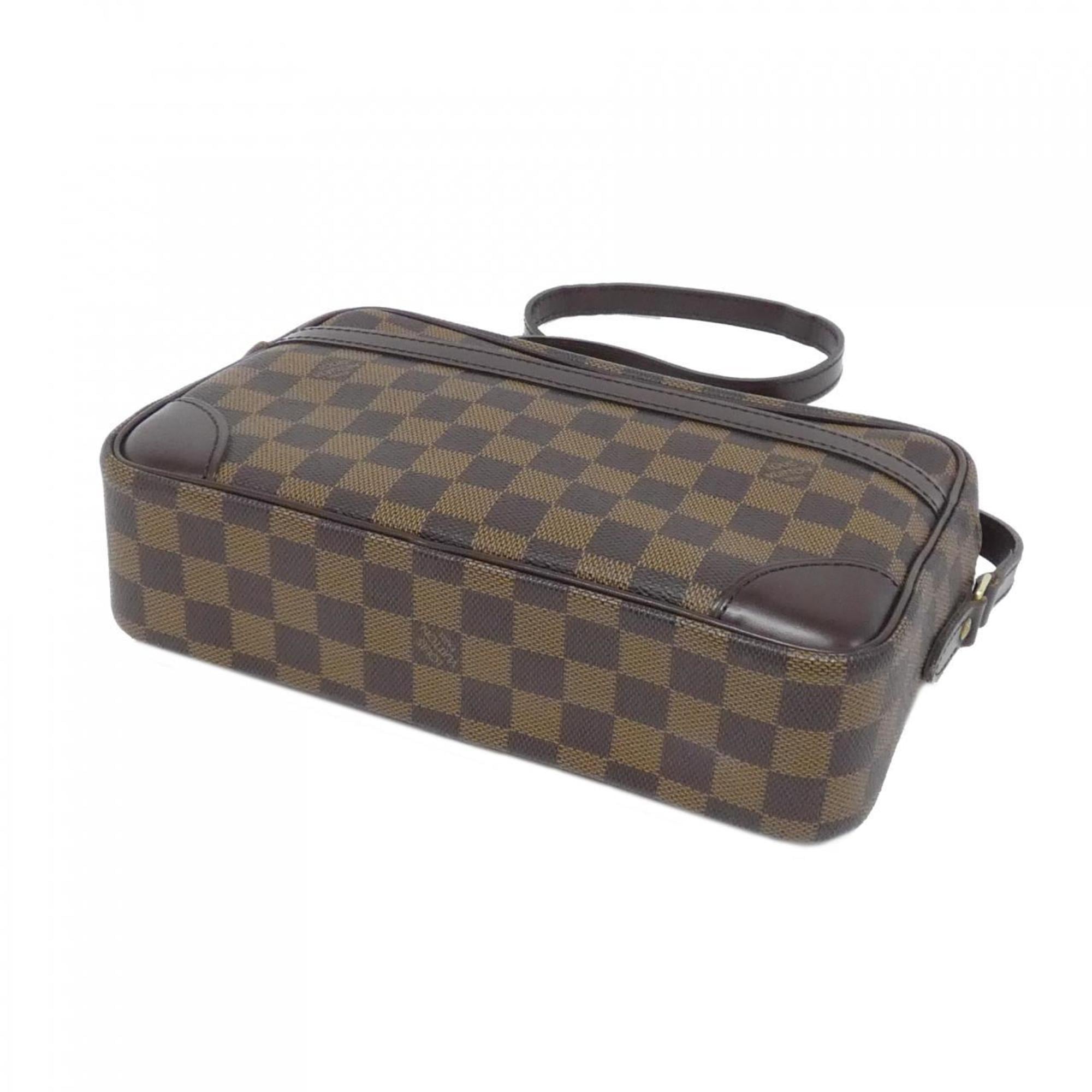 Louis Vuitton Brown Coated Canvas Shoulder Bag (Pre-Owned)