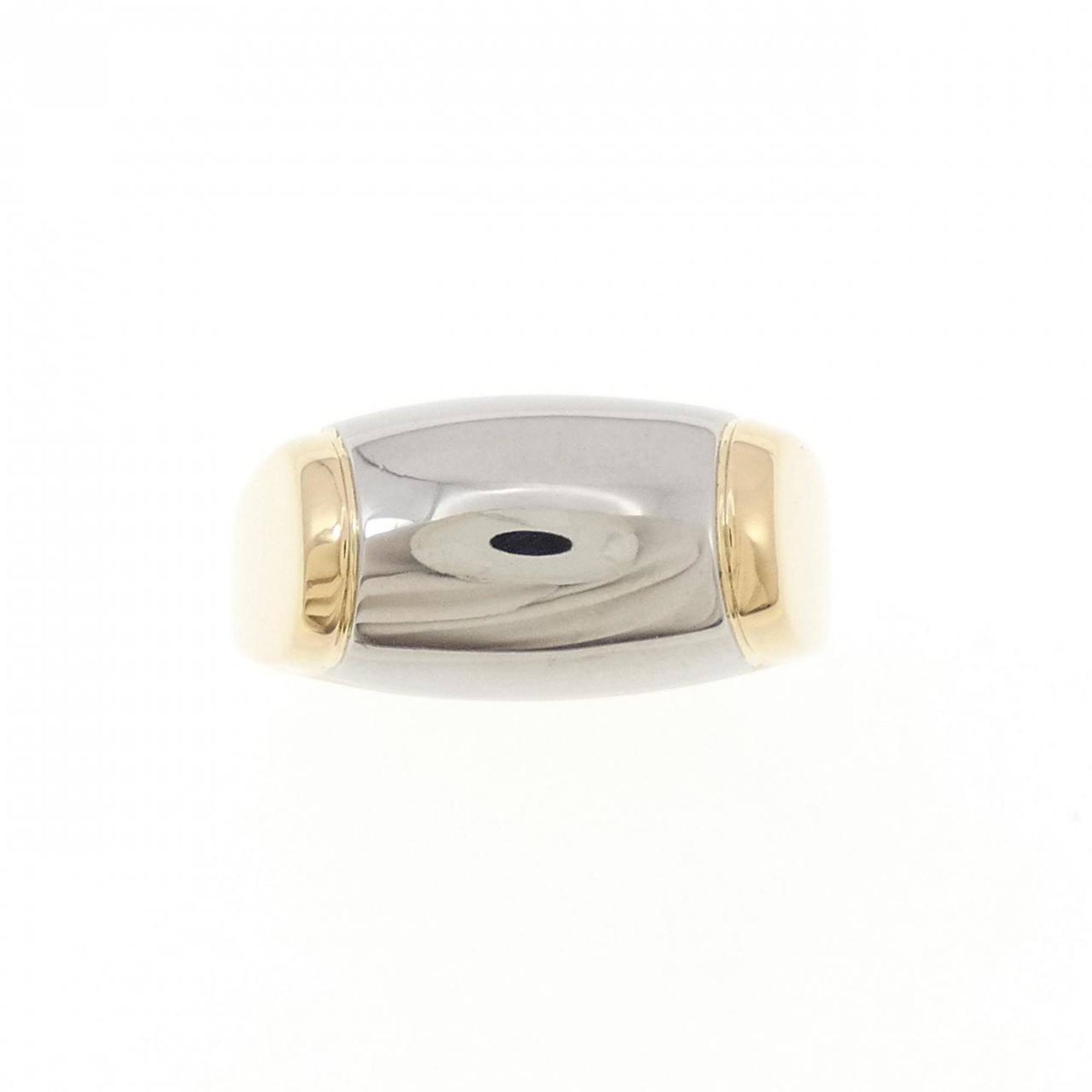 Bvlgari Yellow Gold (18K) Stainless Steel Band Ring (Pre-Owned)