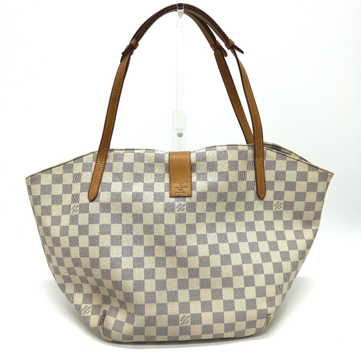 Louis Vuitton White Damier Azur Shoulder Bag Tote Bag (Pre-Owned)
