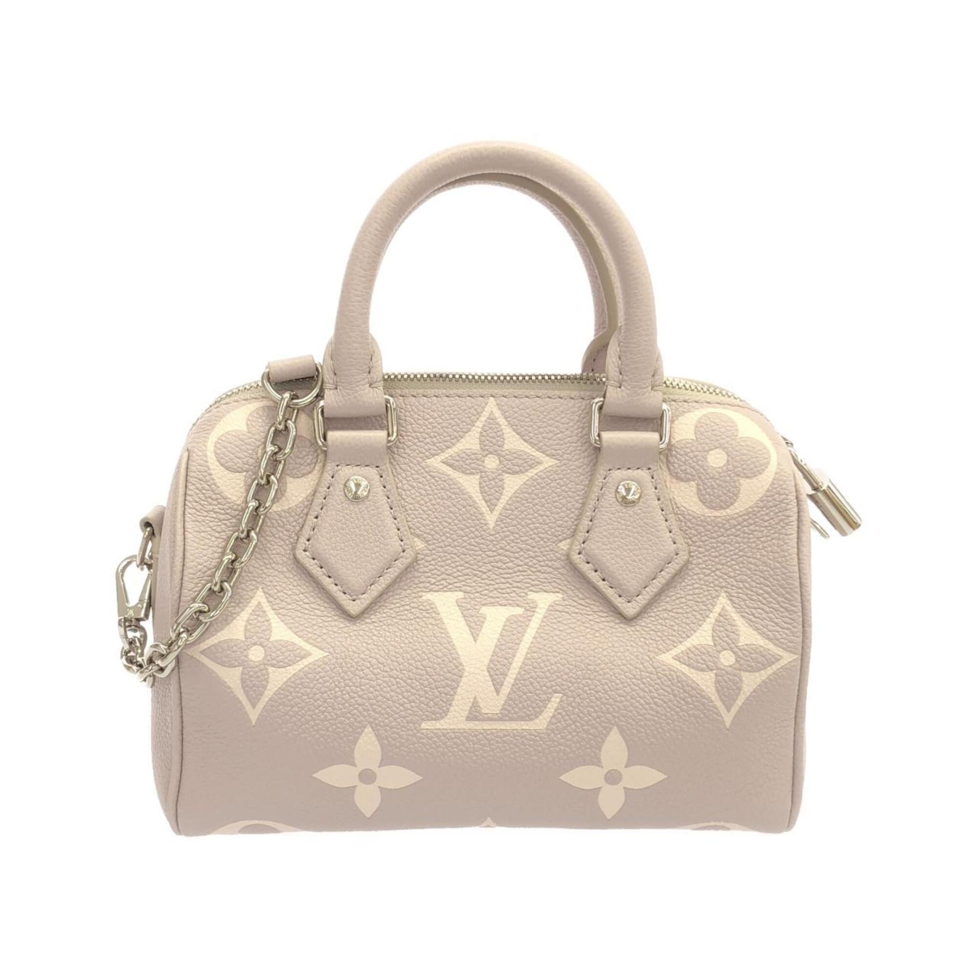 Louis Vuitton Gray Leather Boston Bag (Pre-Owned)