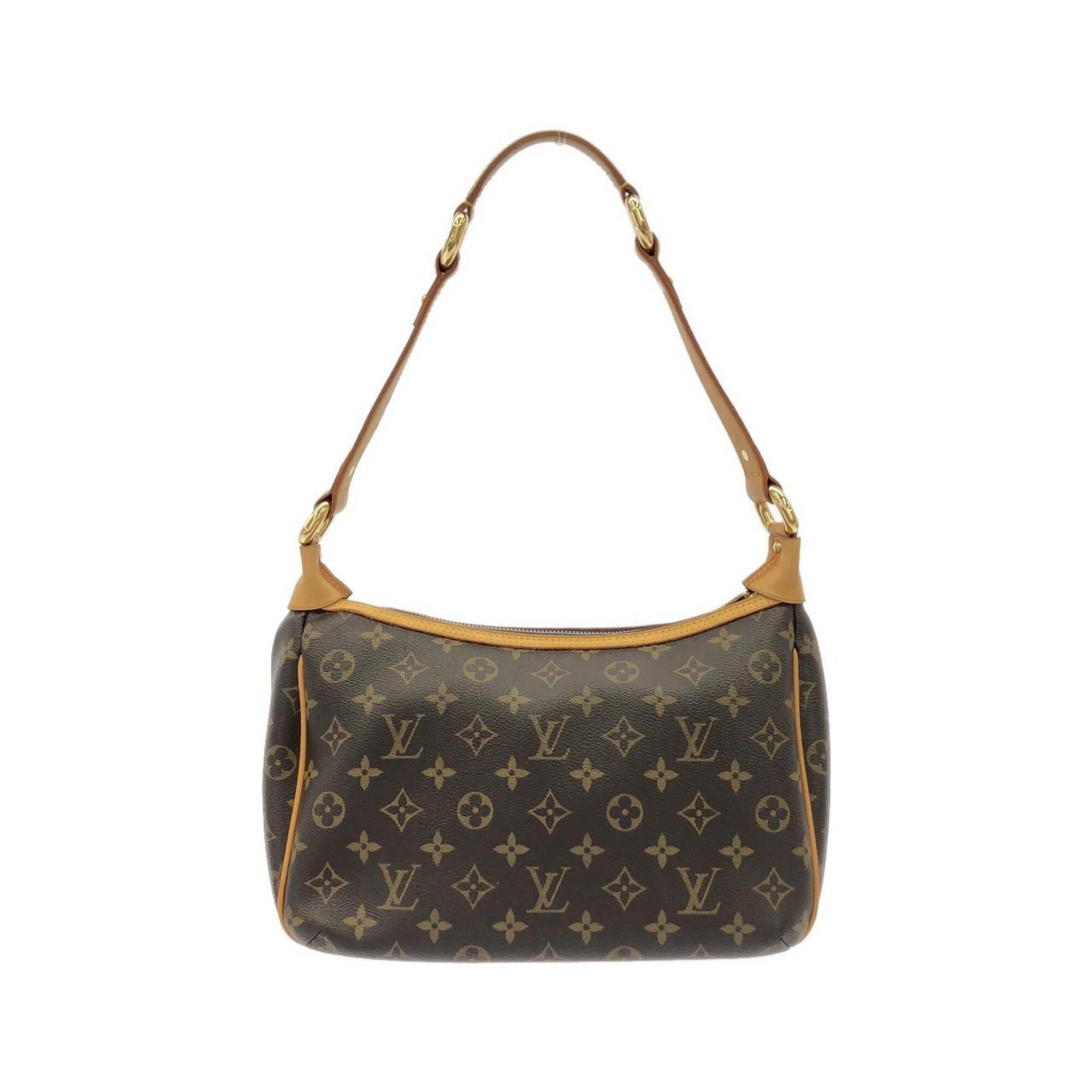 Louis Vuitton Marron Coated Canvas Shoulder Bag (Pre-Owned)