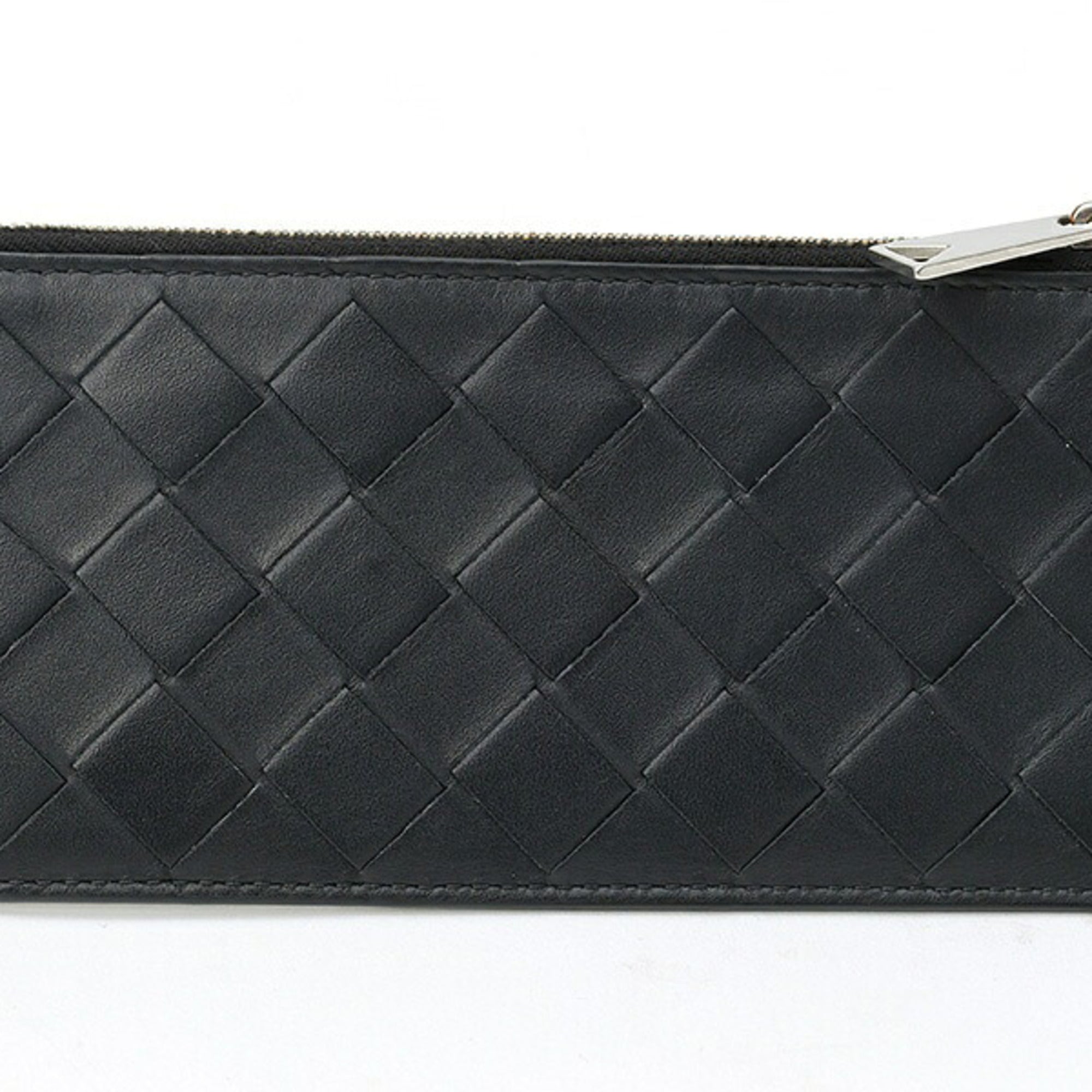 Bottega Veneta Black Green Leather Coin Purse/Coin Case (Pre-Owned)