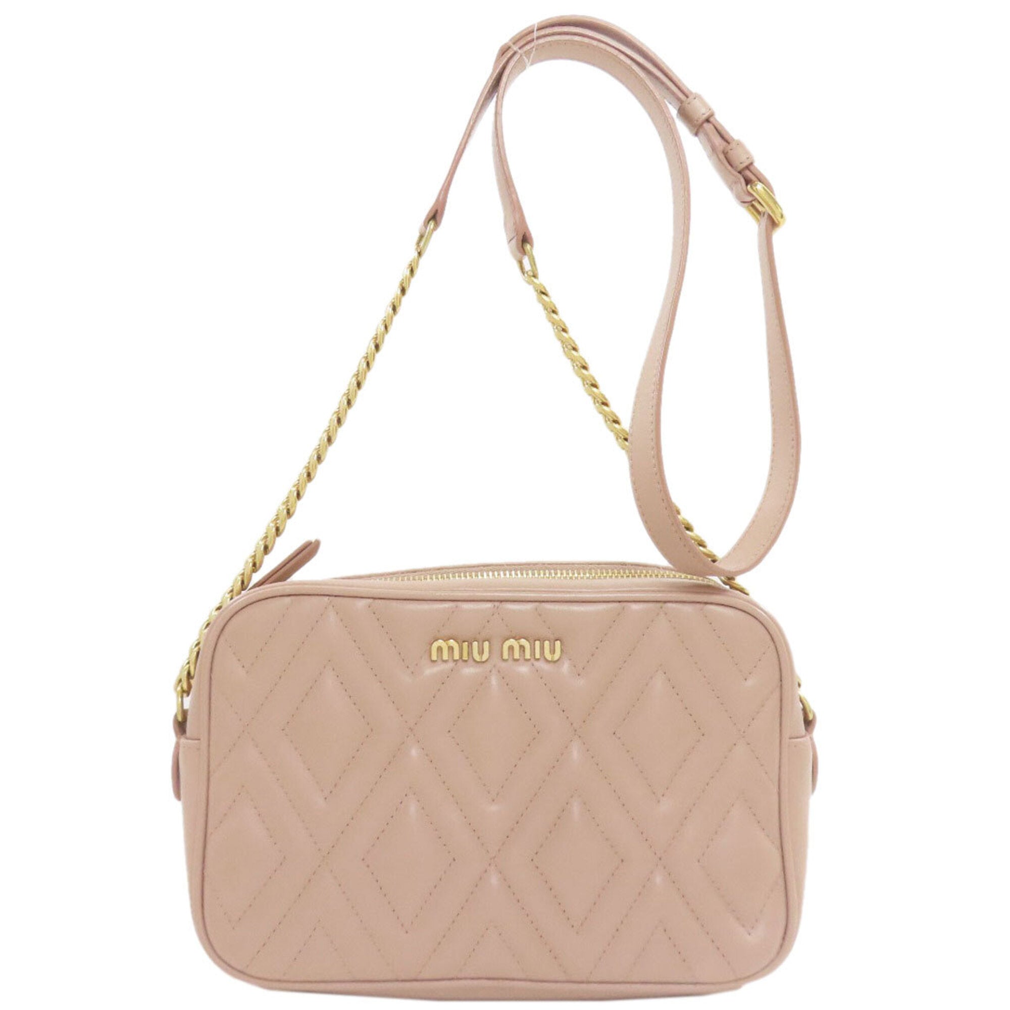 Miu Miu Pink Leather Shoulder Bag (Pre-Owned)