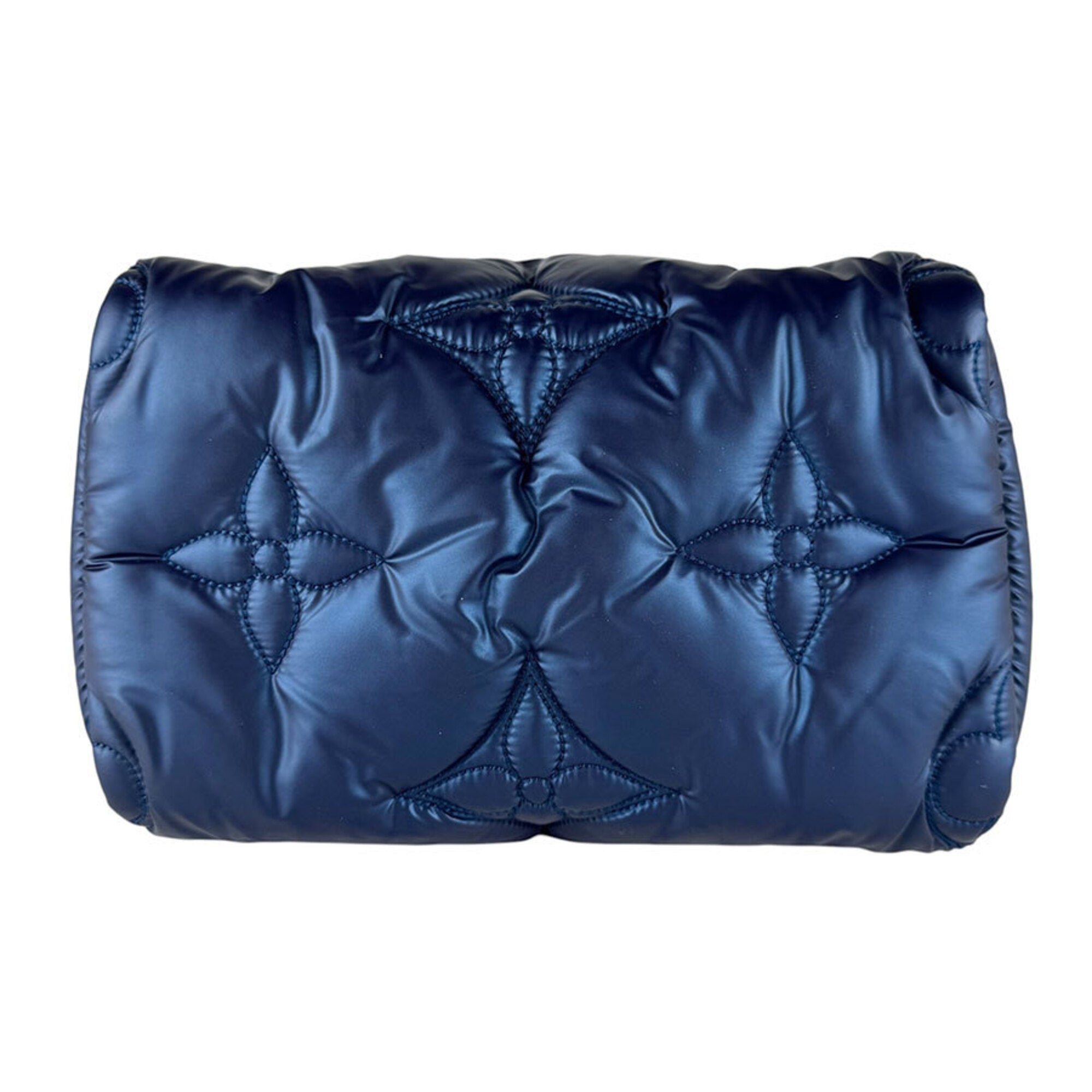 Louis Vuitton Blue Brown Nylon Handbag Shoulder Bag (Pre-Owned)