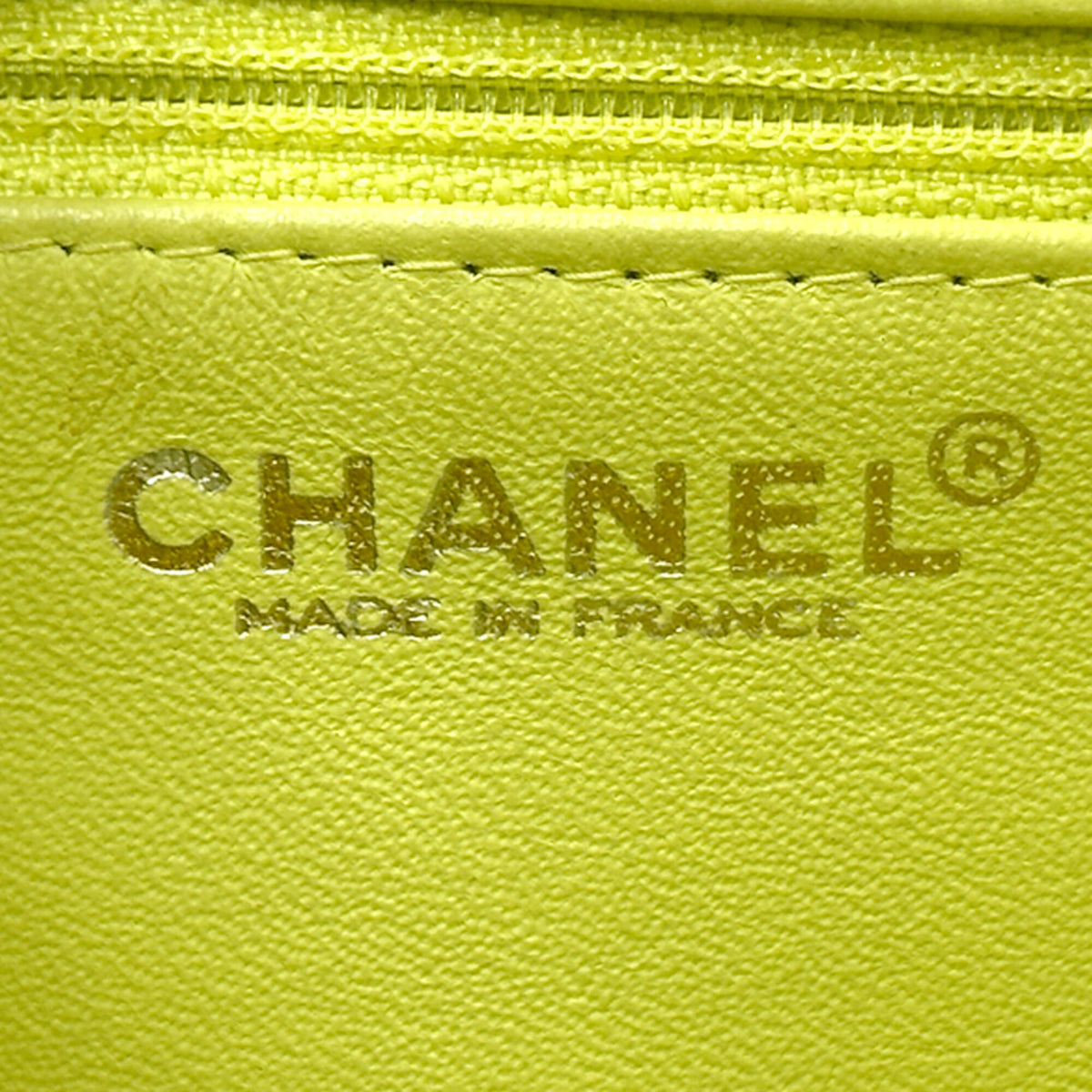 Chanel Beige Gold Leather Handbag Shoulder Bag (Pre-Owned)
