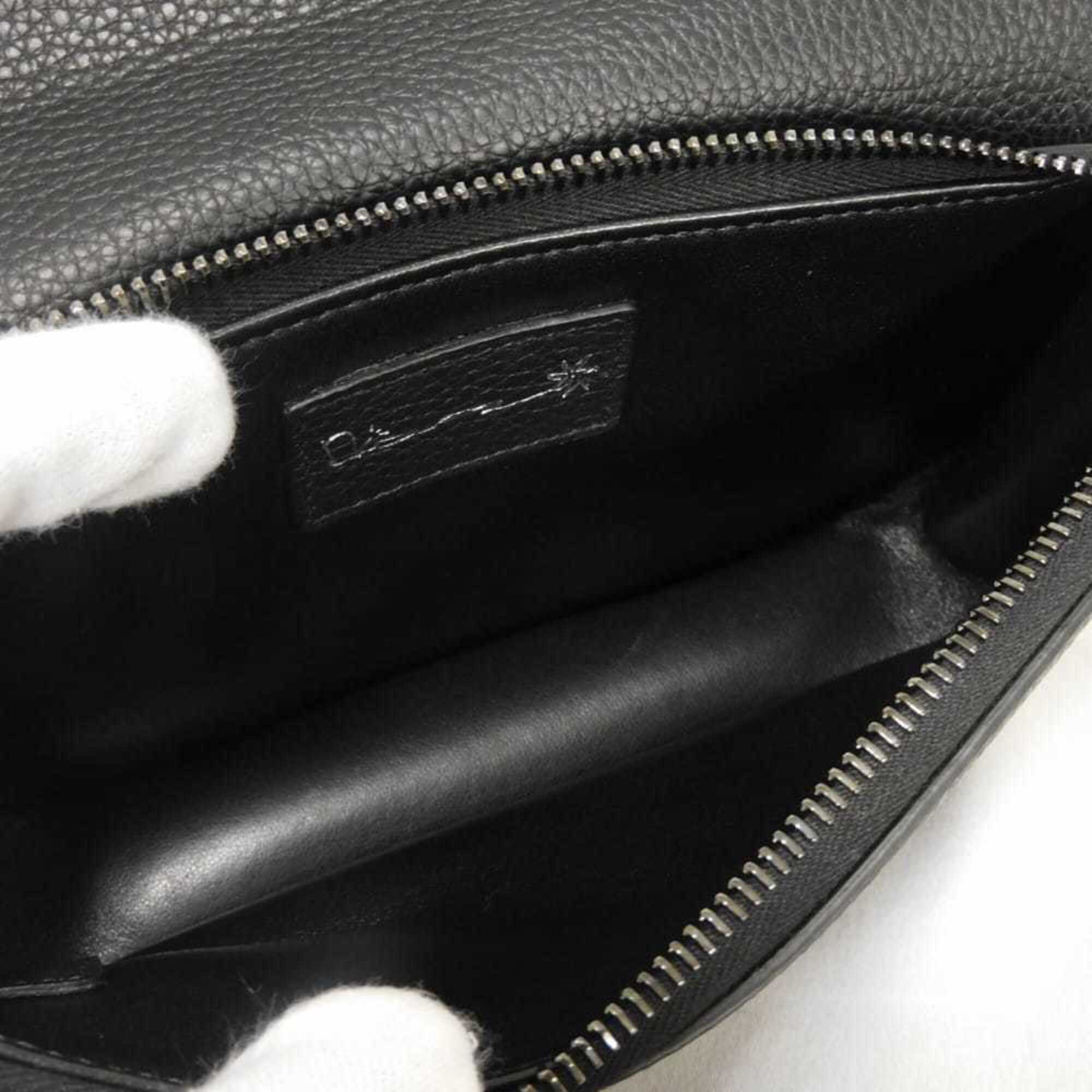 Christian Dior Black Leather Handbag Pouch (Pre-Owned)