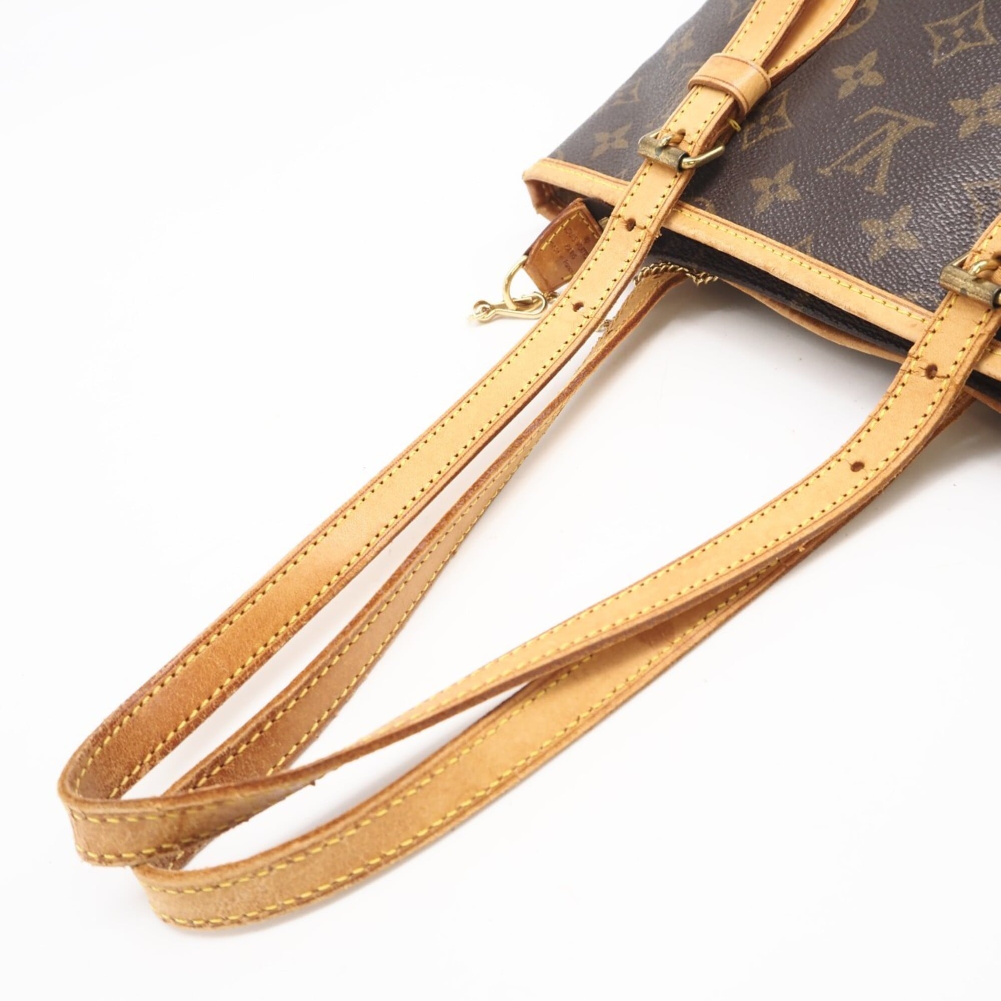 Louis Vuitton Monogram Brown Coated Canvas Leather Handbag (Pre-Owned)