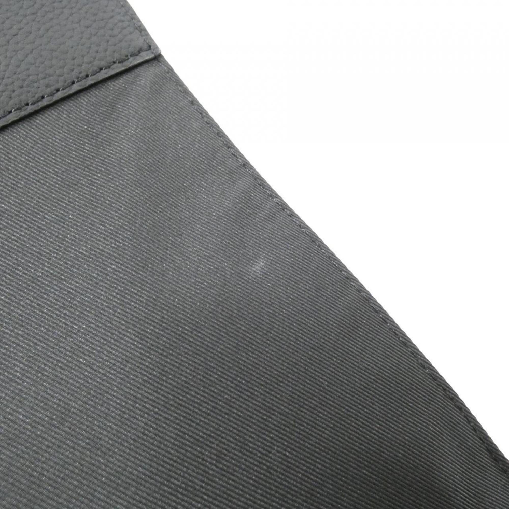 Louis Vuitton Black Leather Shoulder Bag (Pre-Owned)