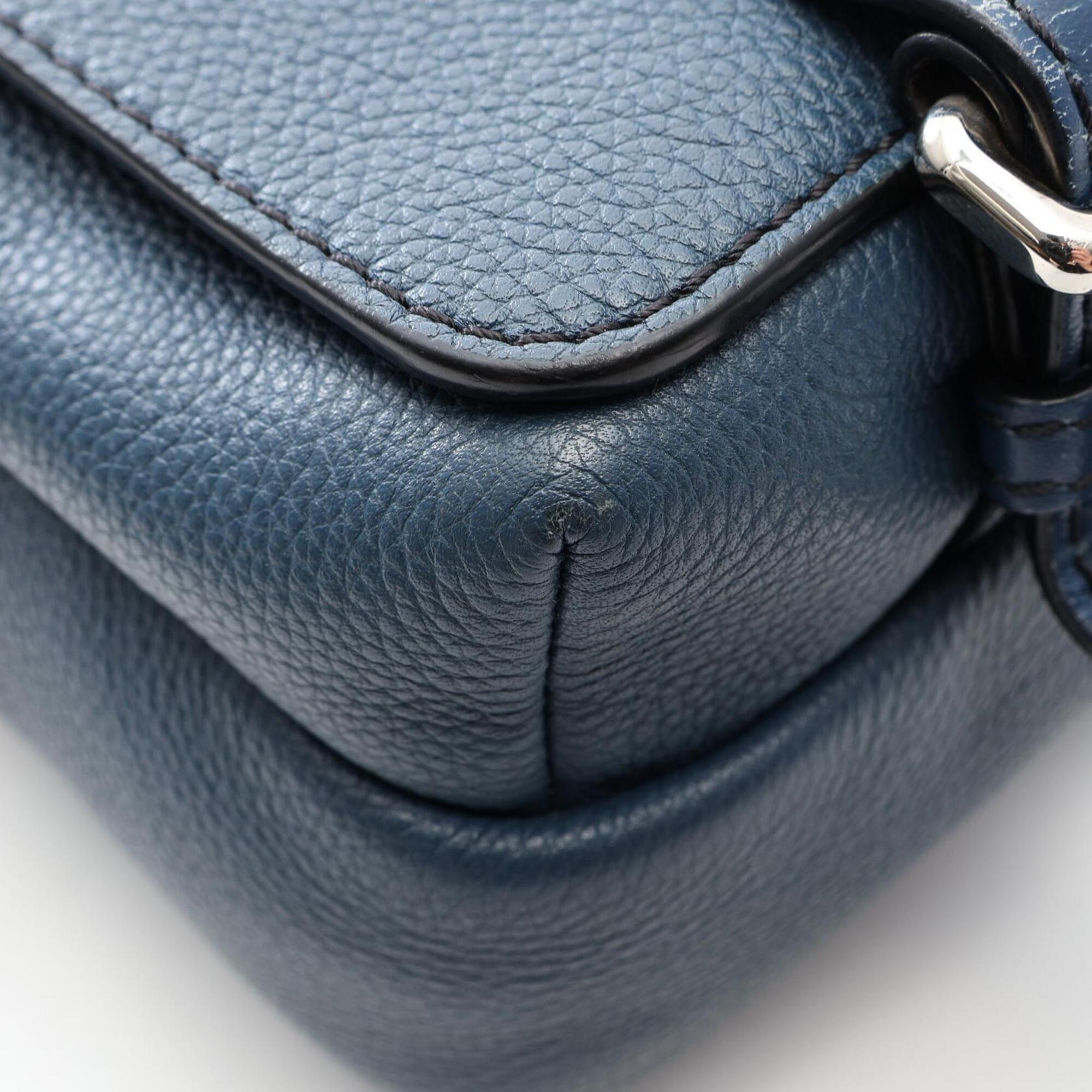 Loewe Green Leather Handbag Shoulder Bag (Pre-Owned)