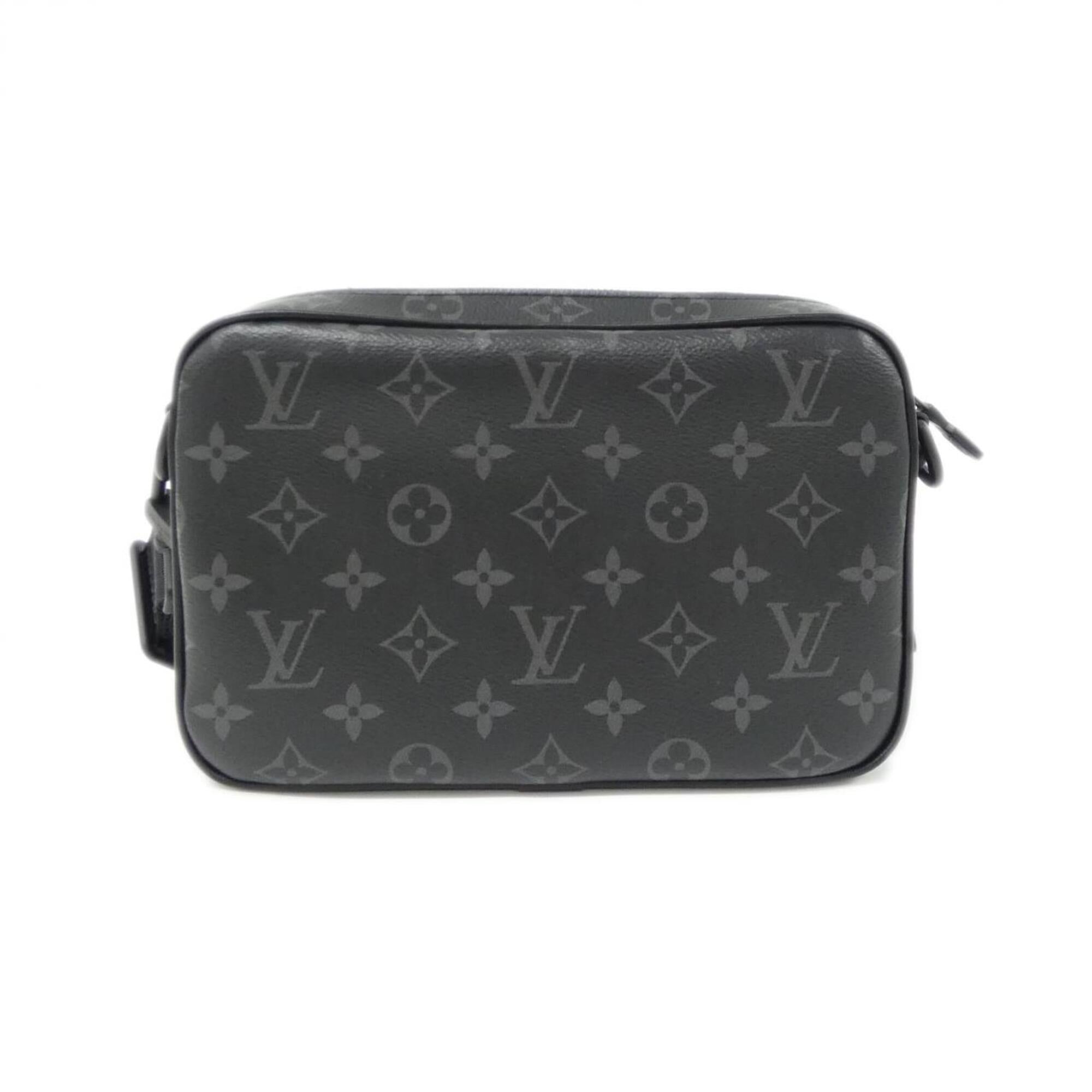 Louis Vuitton Monogram Eclipse Black Coated Canvas Shoulder Bag (Pre-Owned)