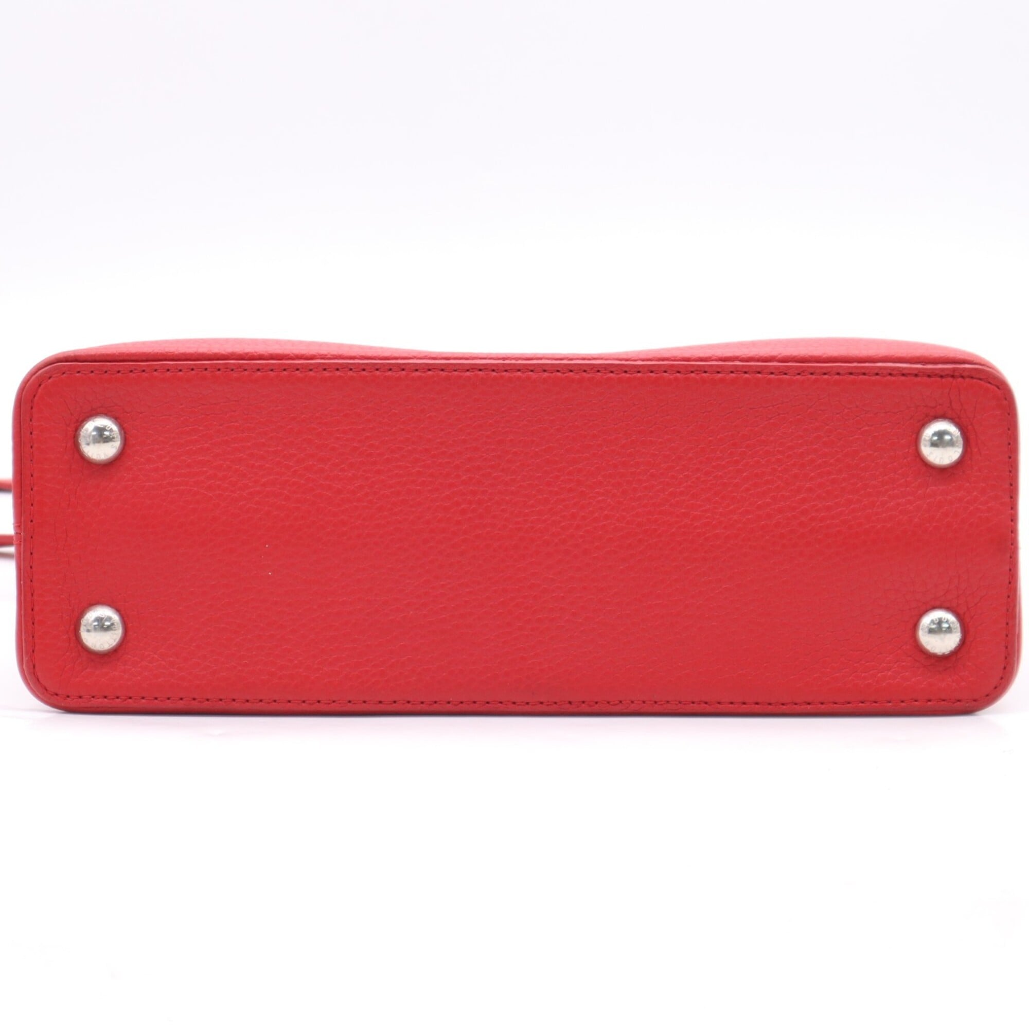 Louis Vuitton Red Color Leather Handbag Shoulder Bag (Pre-Owned)