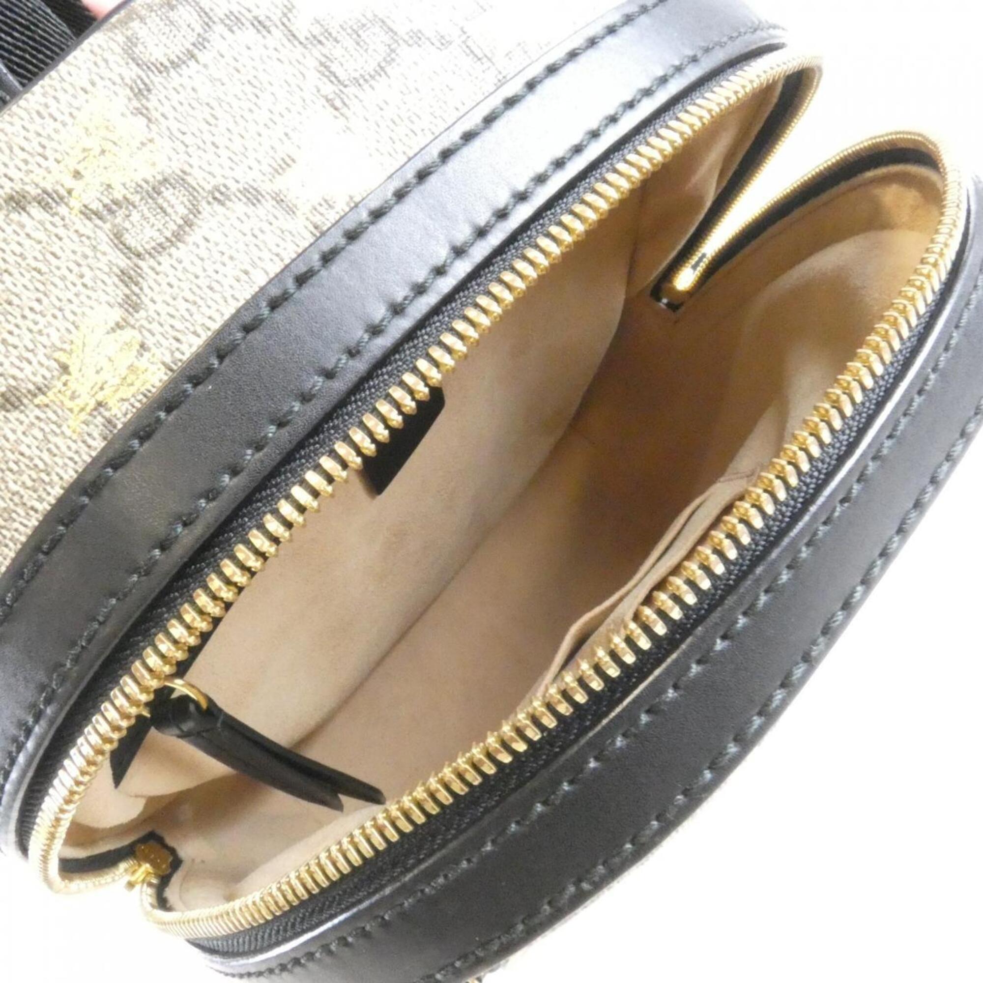 Gucci Beige Black Gg Supreme Backpack (Pre-Owned)