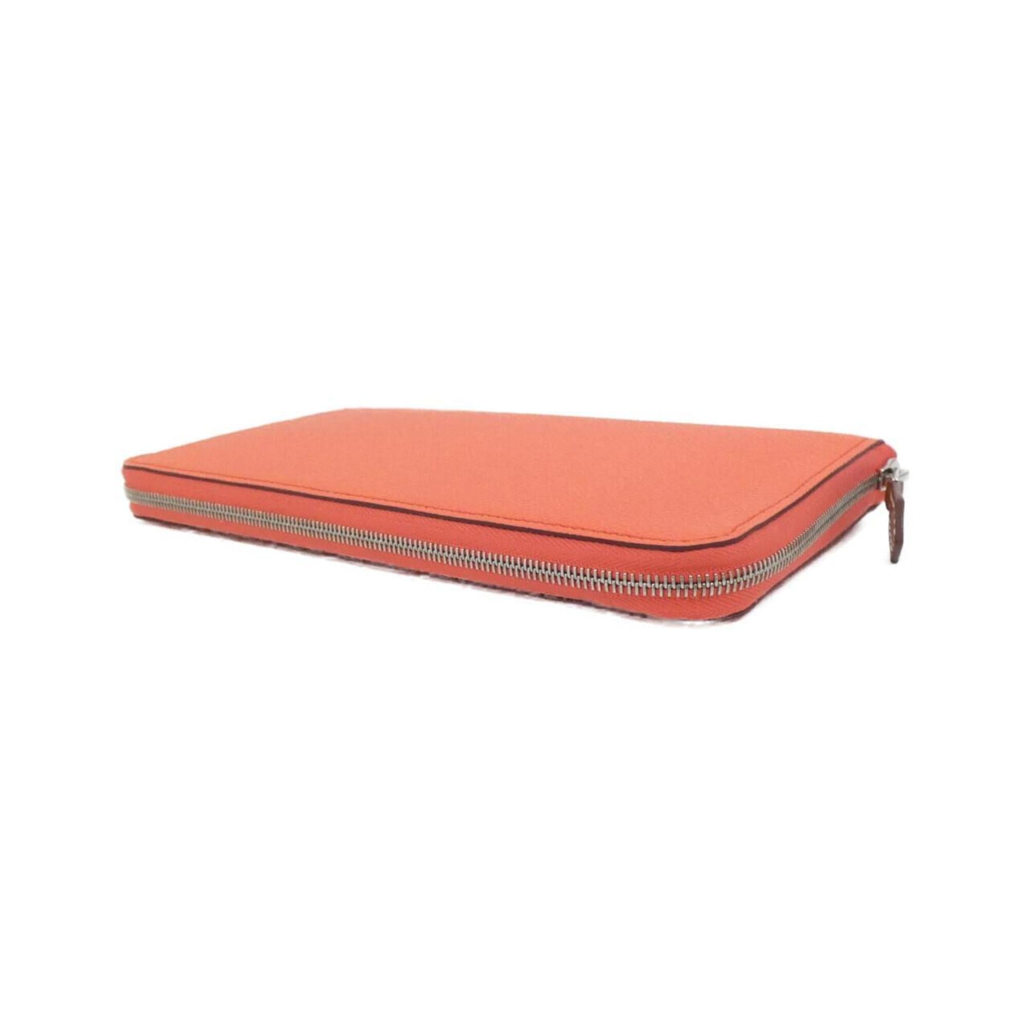 Hermes Epsom Leather Silk Long Wallet (Bi-Fold) (Pre-Owned)