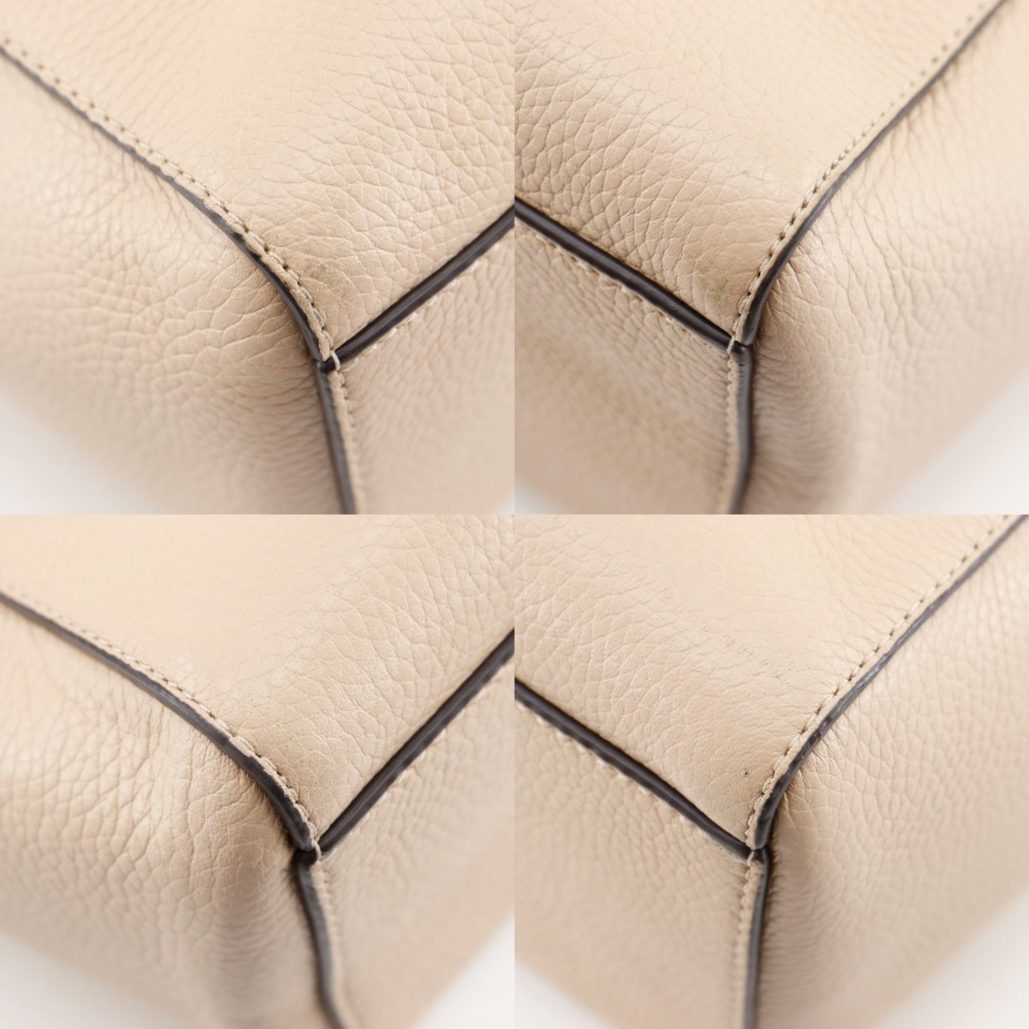 Michael Kors Beige Leather Tote Bag (Pre-Owned)