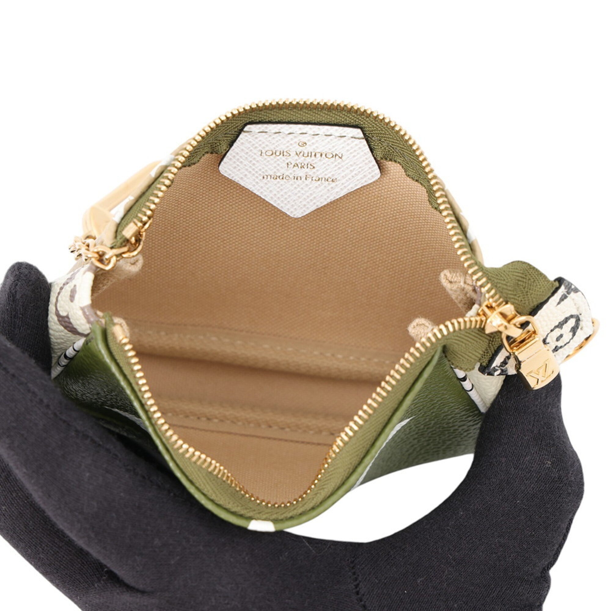 Louis Vuitton Monogram Beige Khaki Pouch (Pre-Owned)