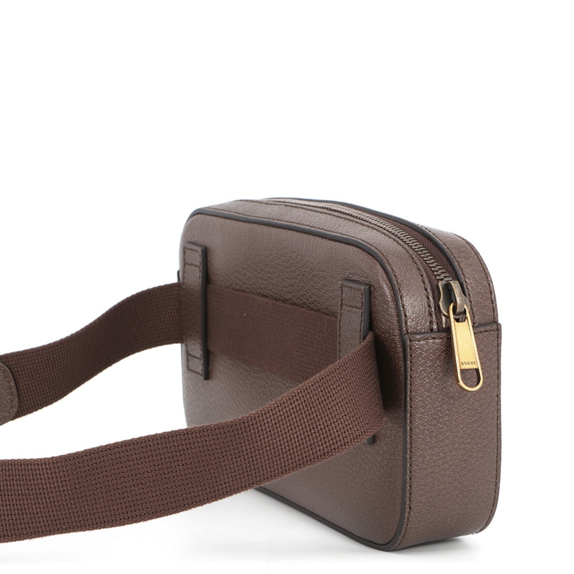 Gucci Brown Multi-Color Leather Handbag Pouch Sling Bag (Pre-Owned)
