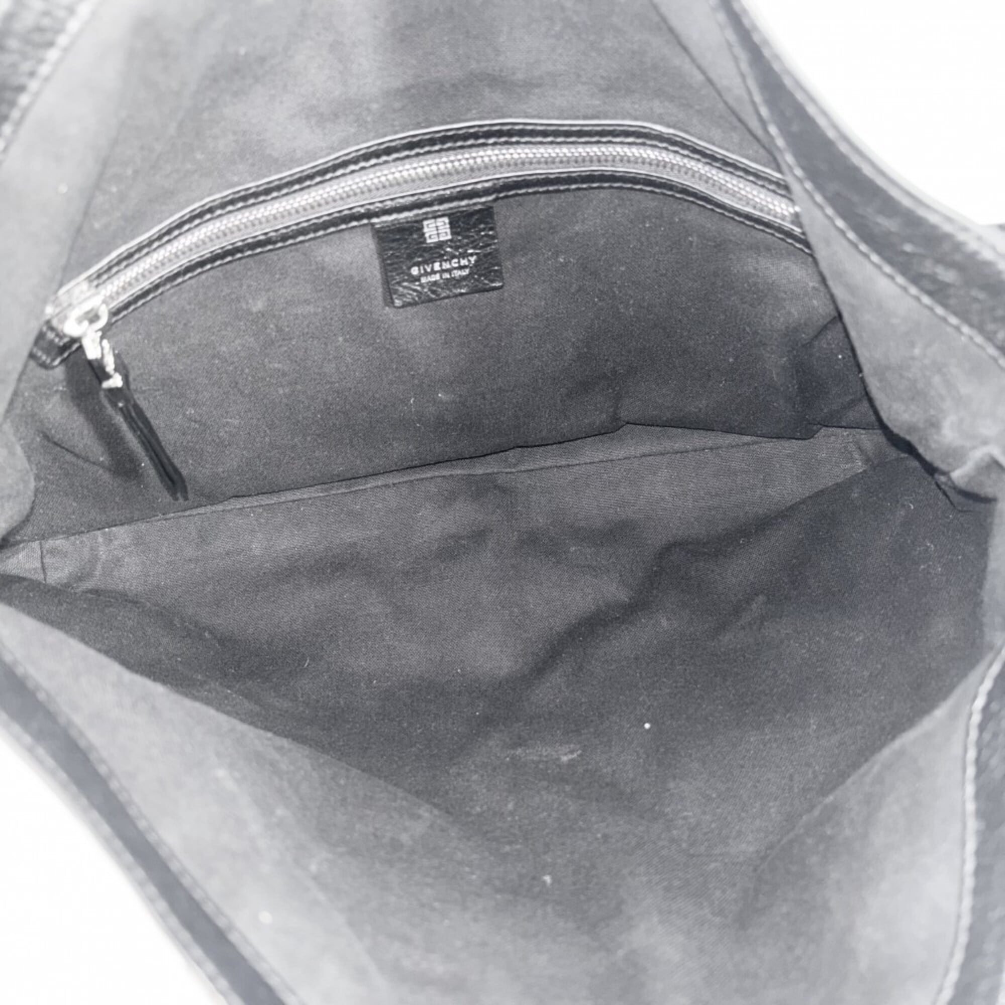 Givenchy Black Leather Handbag Shoulder Bag (Pre-Owned)